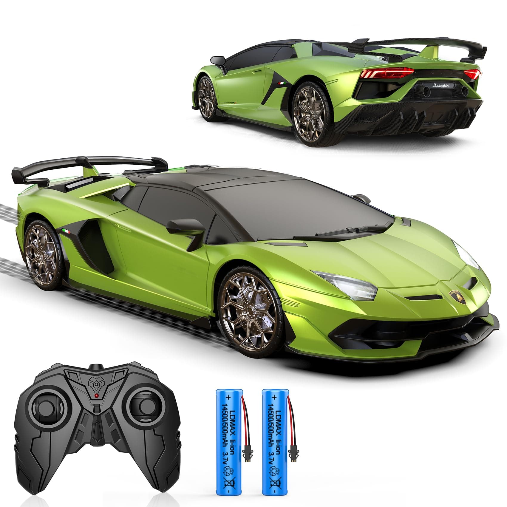AEROQUEST Lamborghini Remote Control Car,Officially Licensed Lambo Aventador SVJ Model,1:16 Scale Toy Car for Kids,Electric Sport Racing Hobby RC Cars,Birthday Gift for Boys and Girls