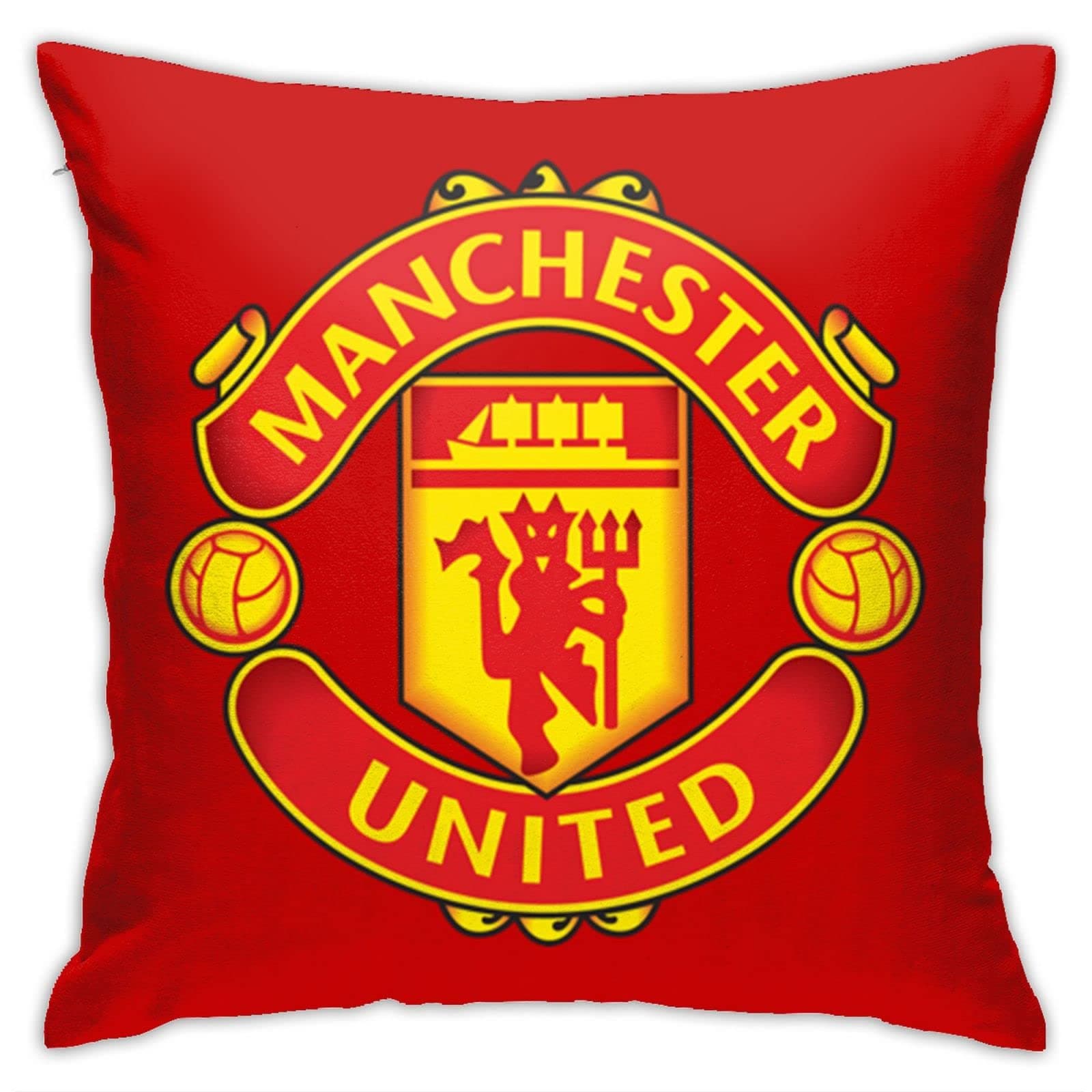Manchester Home Throw Pillow Case Couch Sofa Bedroom Decorative Square Cushion Pillow Covers 18x18 In