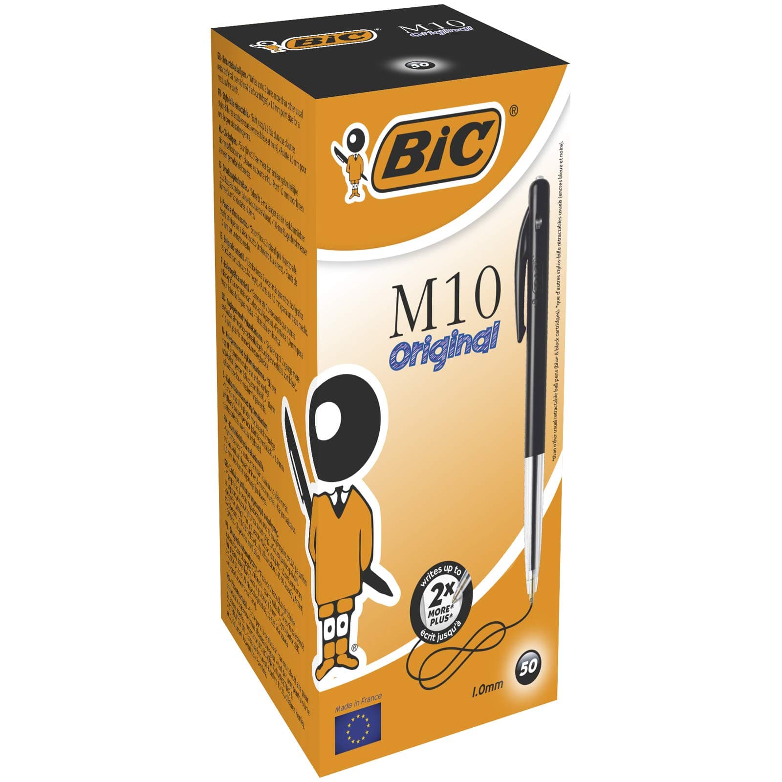 M10 Original Ballpoint Pens Black 50 Box