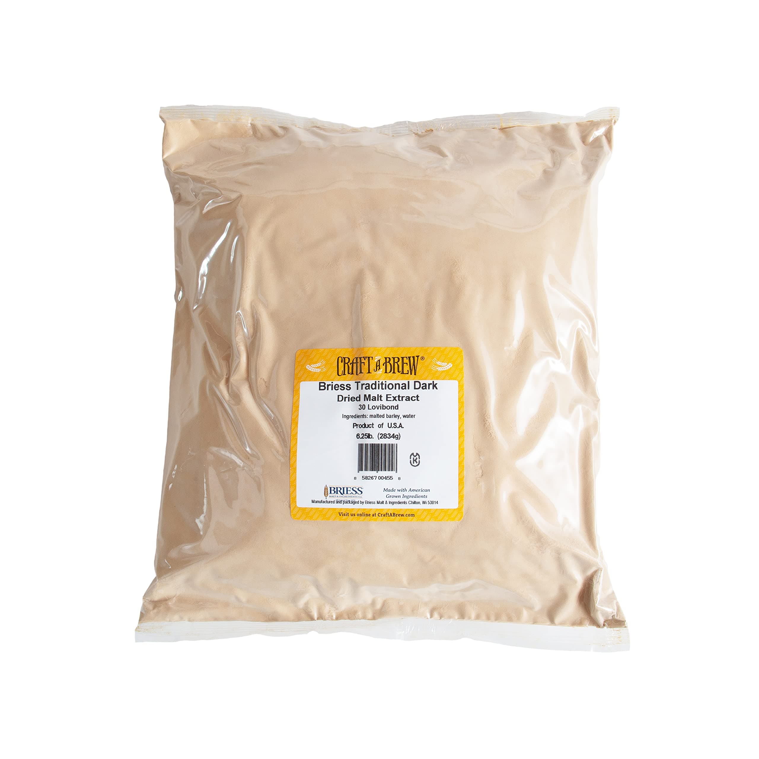 Craft a Brew - Dry Malt Extract for Brew Kit - 6.25 Pounds Traditional Dark - All Purpose Base Extract - For Any Beer Style - Effective Fermentation