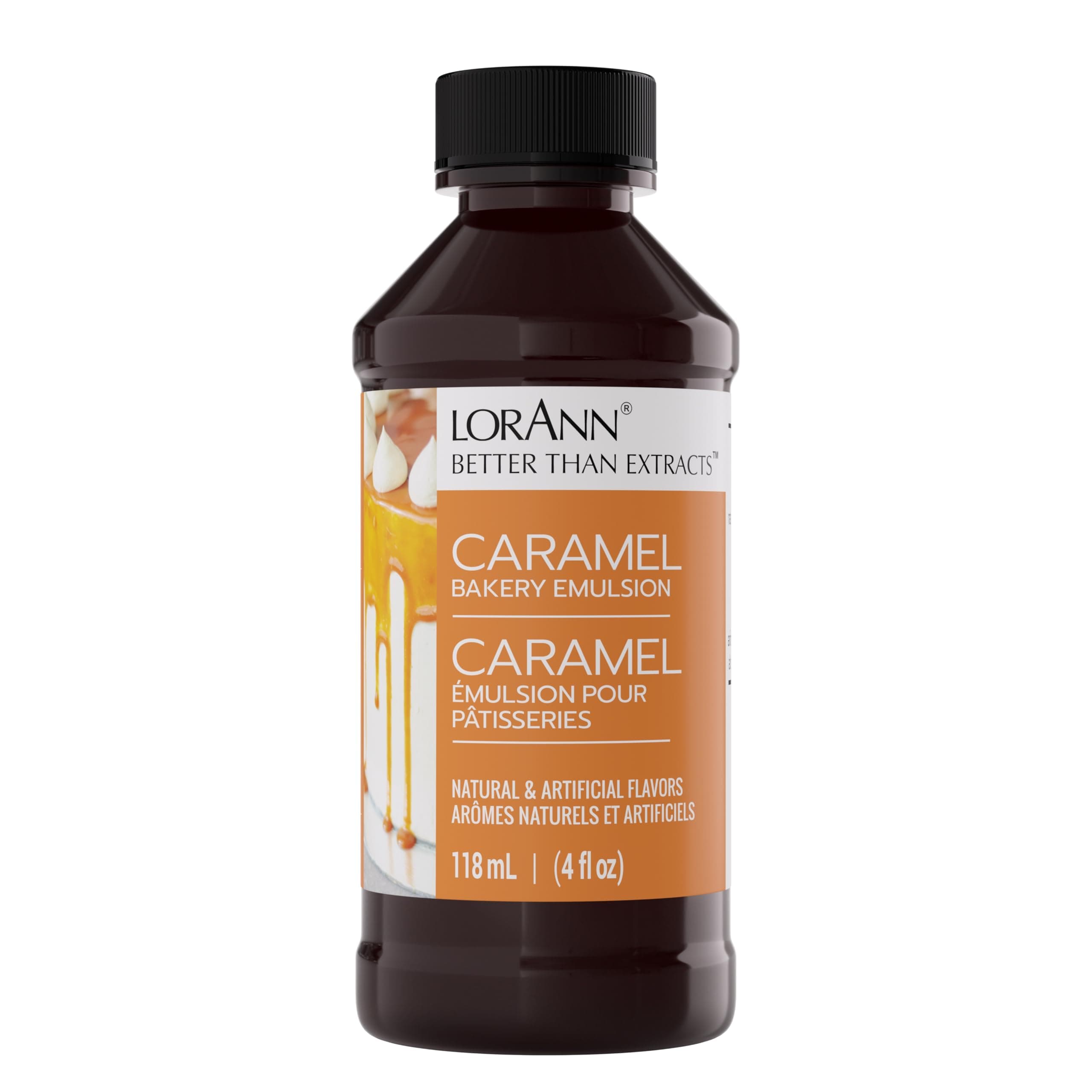 Lorann Oils Caramel Bakery Emulsion: Rich, Perfect for Boosting Sweet Caramel Notes in Cakes, Cookies & Desserts, Gluten-Free, Keto-Friendly, Extract Substitute Essential