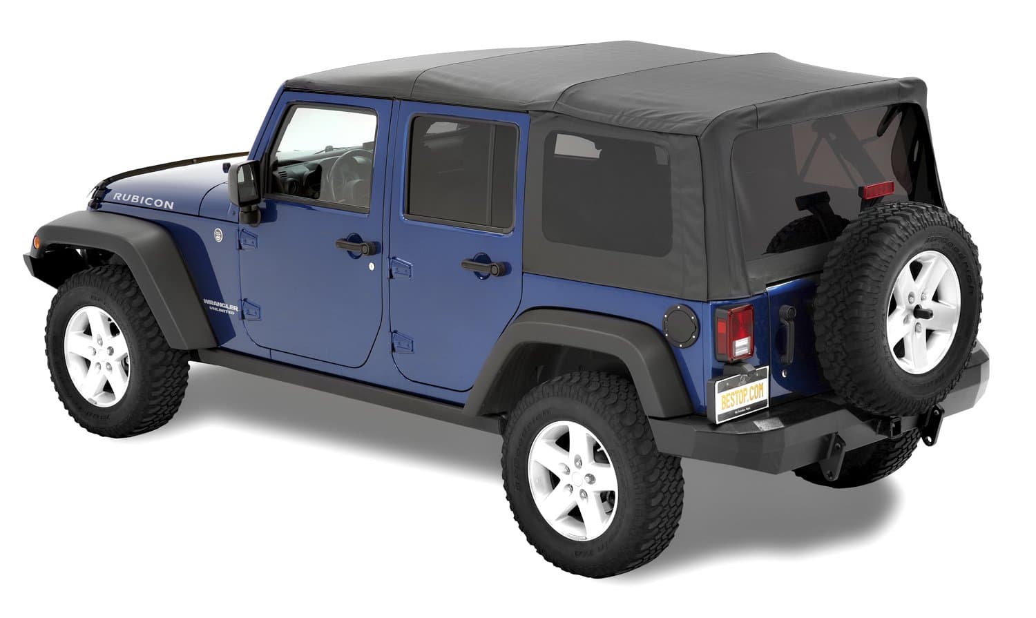 Bestop54723-35 Black Diamond Supertop NX Complete Replacement Soft Top w/Tinted Windows for 2007-2018 Jeep Wrangler Unlimited