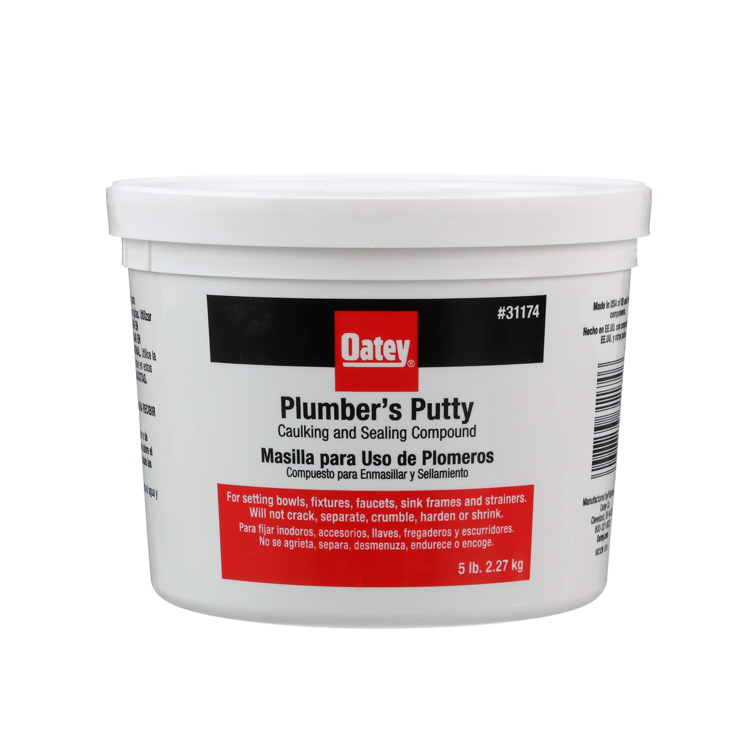 Oatey 31174 5 lb. Flexible Plumber's Putty