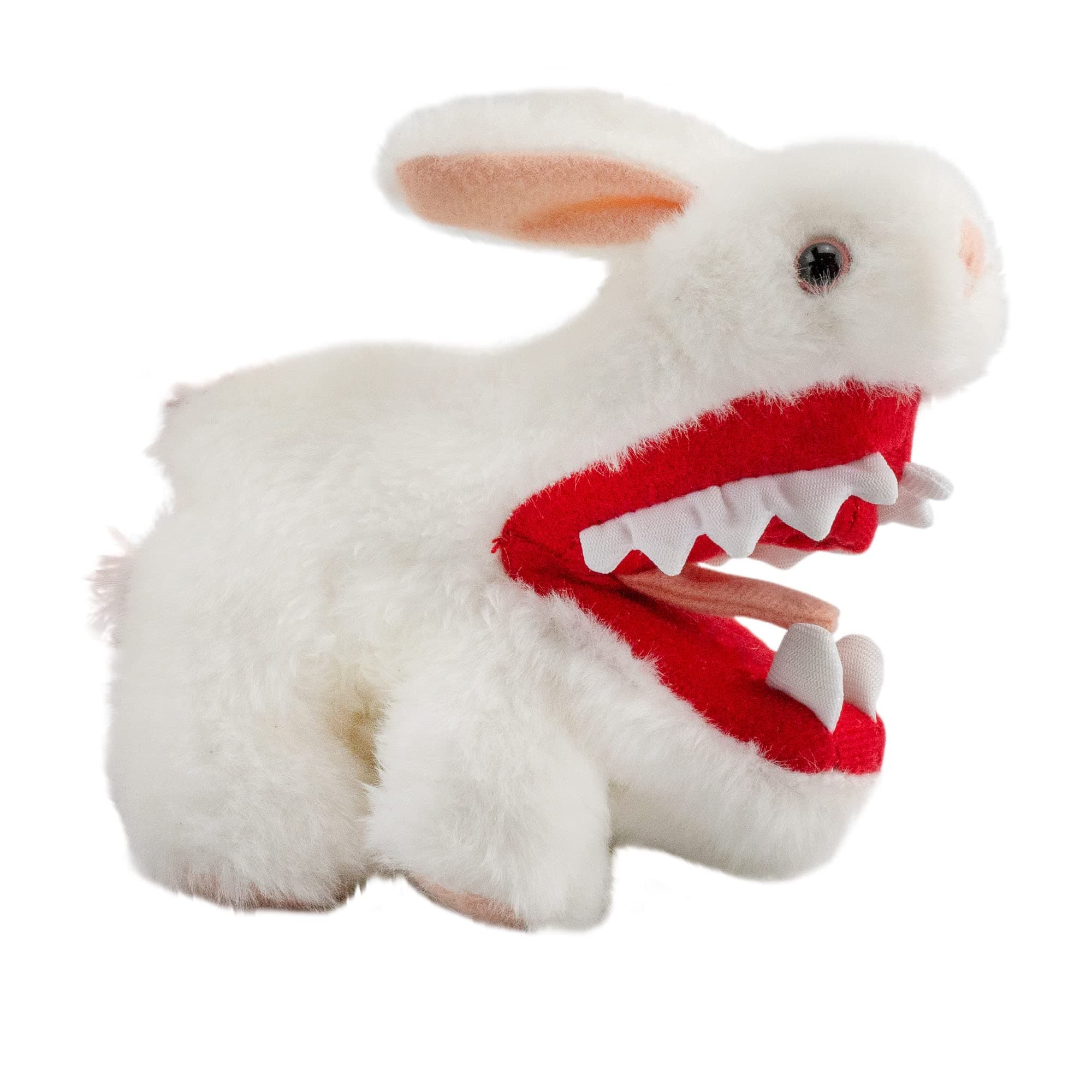 Toy Vault Monty Python Rabbit w/Big Pointy Teeth Plush Toy (Mini Size); Stuffed Evil Bunny from Monty Python and The Holy Grail Movie