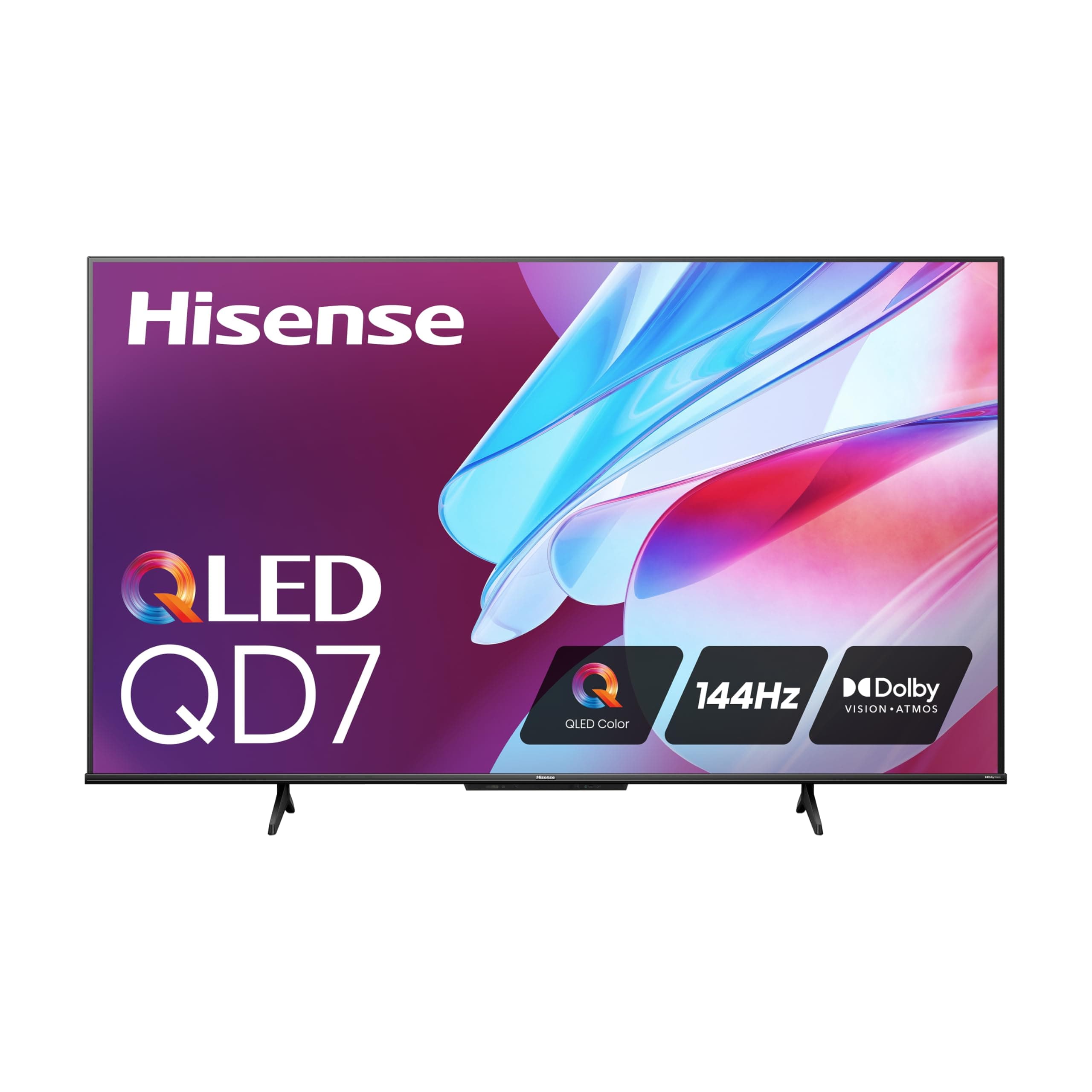 Hisense 75-Inch Class QD7 Series QLED 4K UHD Google Smart TV (75QD7N, 2024 Model) - QLED, Native 144Hz, Motion Rate 240, Direct Full Array, Game Mode Pro, Alexa Compatibility