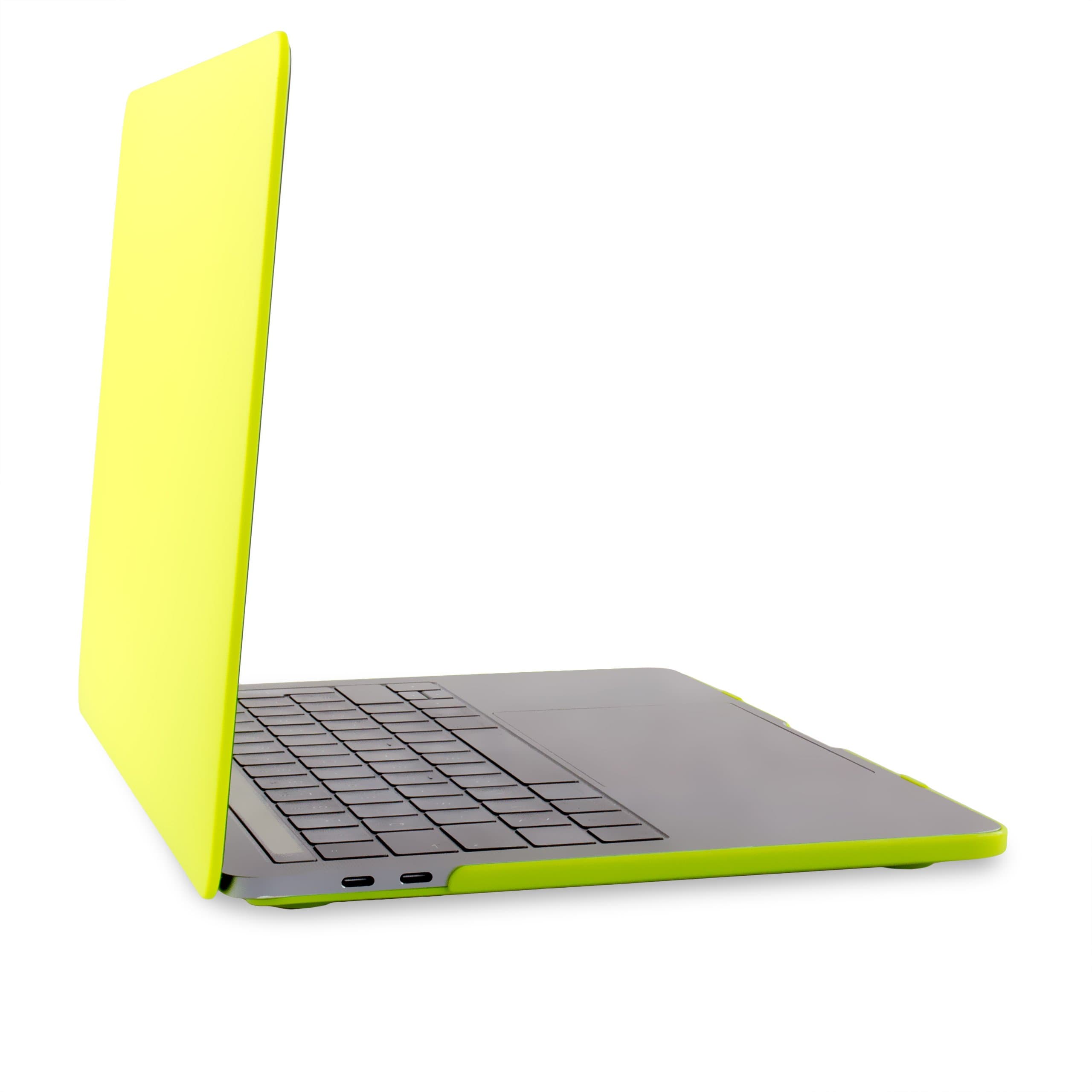hardwrk Protective Case for 13 inch Apple MacBook Pro (New 2016 & 2017 release) - yellow - Rubber Coated Hard Shell Cover - with/without Touch Bar