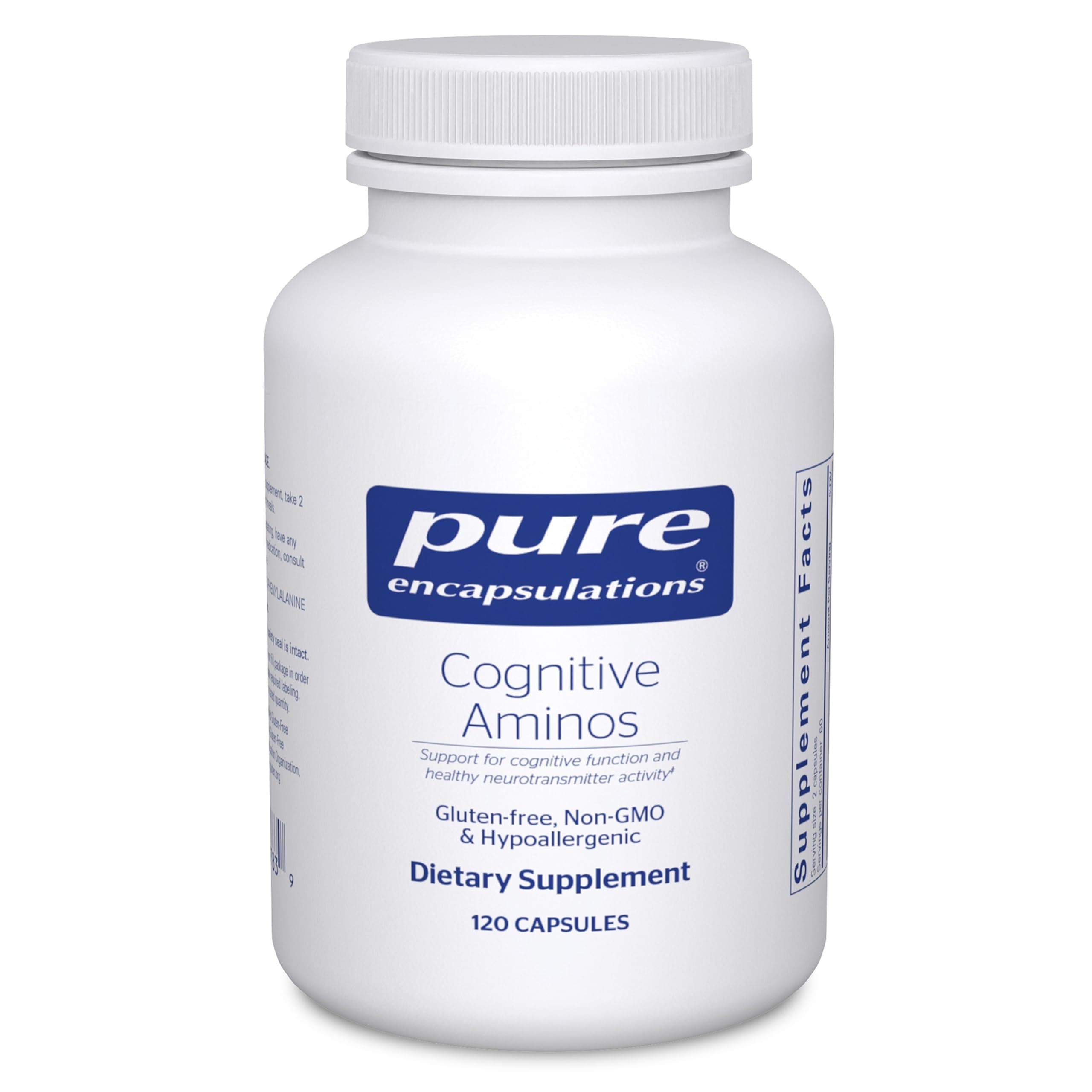 Cognitive Aminos | Hypoallergenic Supplement for Cognitive Function Support | 120 Capsules