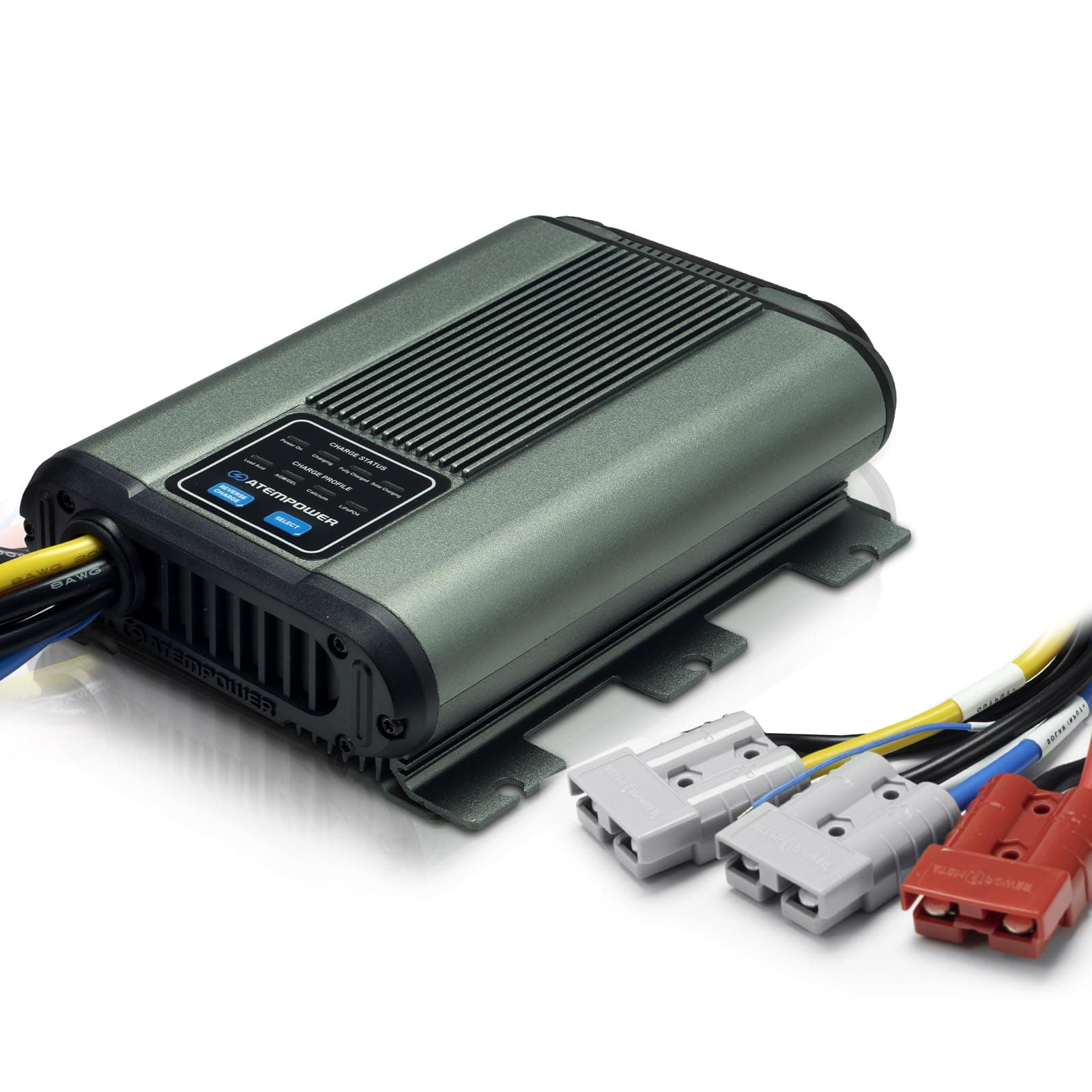 40A DC to DC Battery Charger with Anderson Plug Reverse Charge Solar Input MPPT for AGM, Gel, Calcium, Lead Acid, LiFePO4 Batteries of 4WDs, RVs, Campers, Trailers On-Board Charger