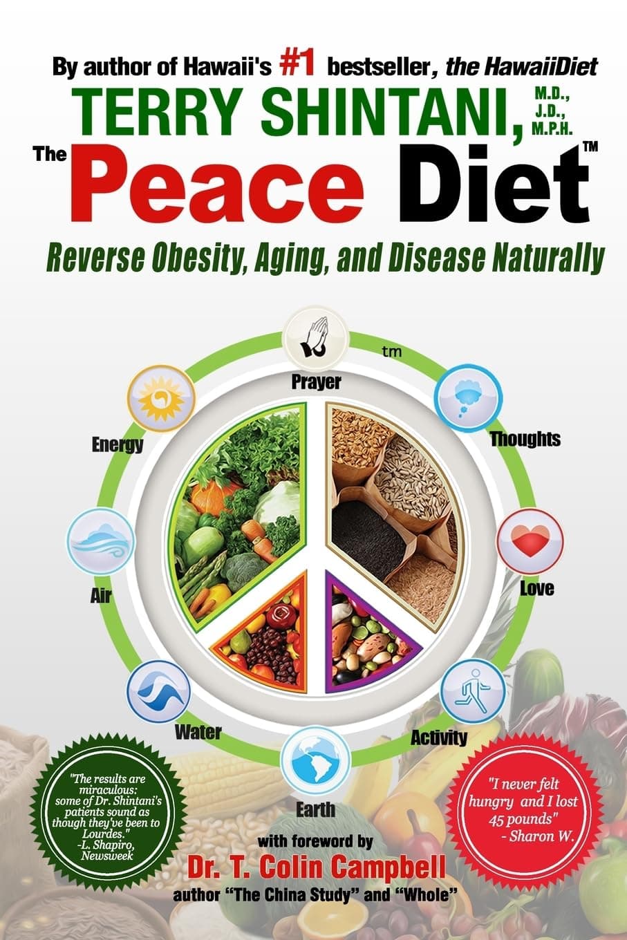 CREATESPACE Peace Diet: Reverse Obesity, Aging, and Disease by Eating for Peace, Mind, and Body