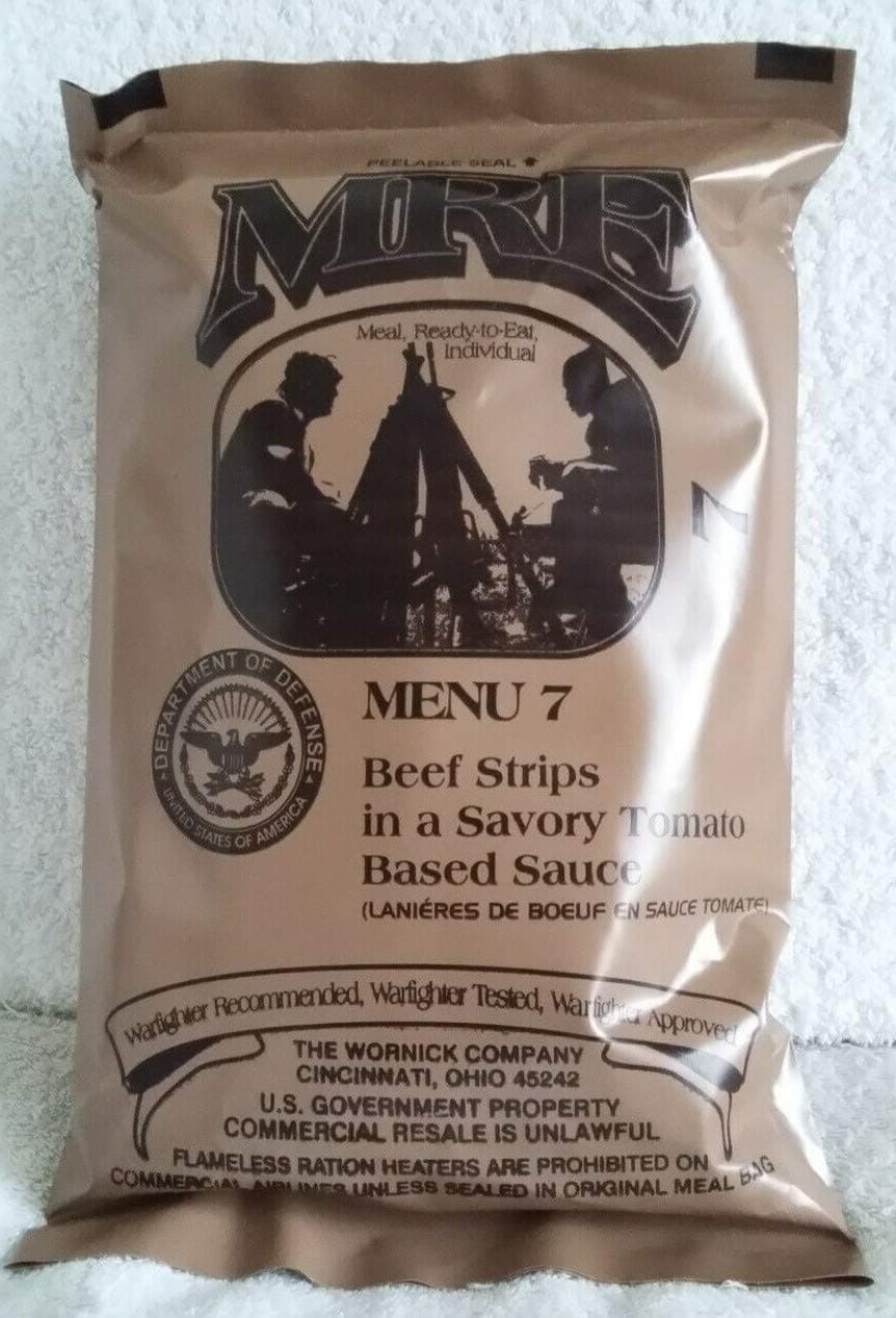MRE U.S. Military Combat Rations 2021 Inspected