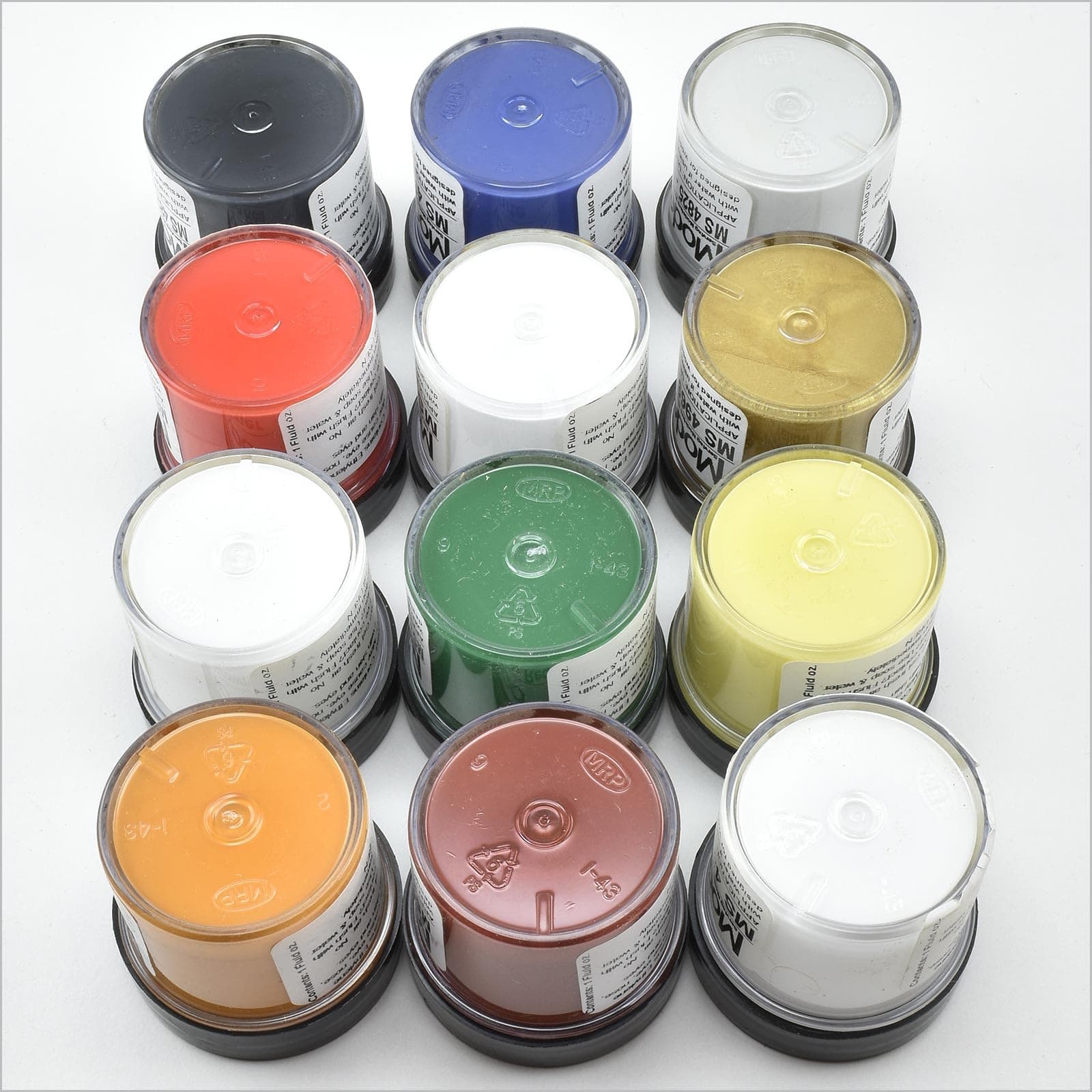 Model Expo MS4800CB - Paint Set for Ships - 12 Most Popular Paints for Historic Wood Models