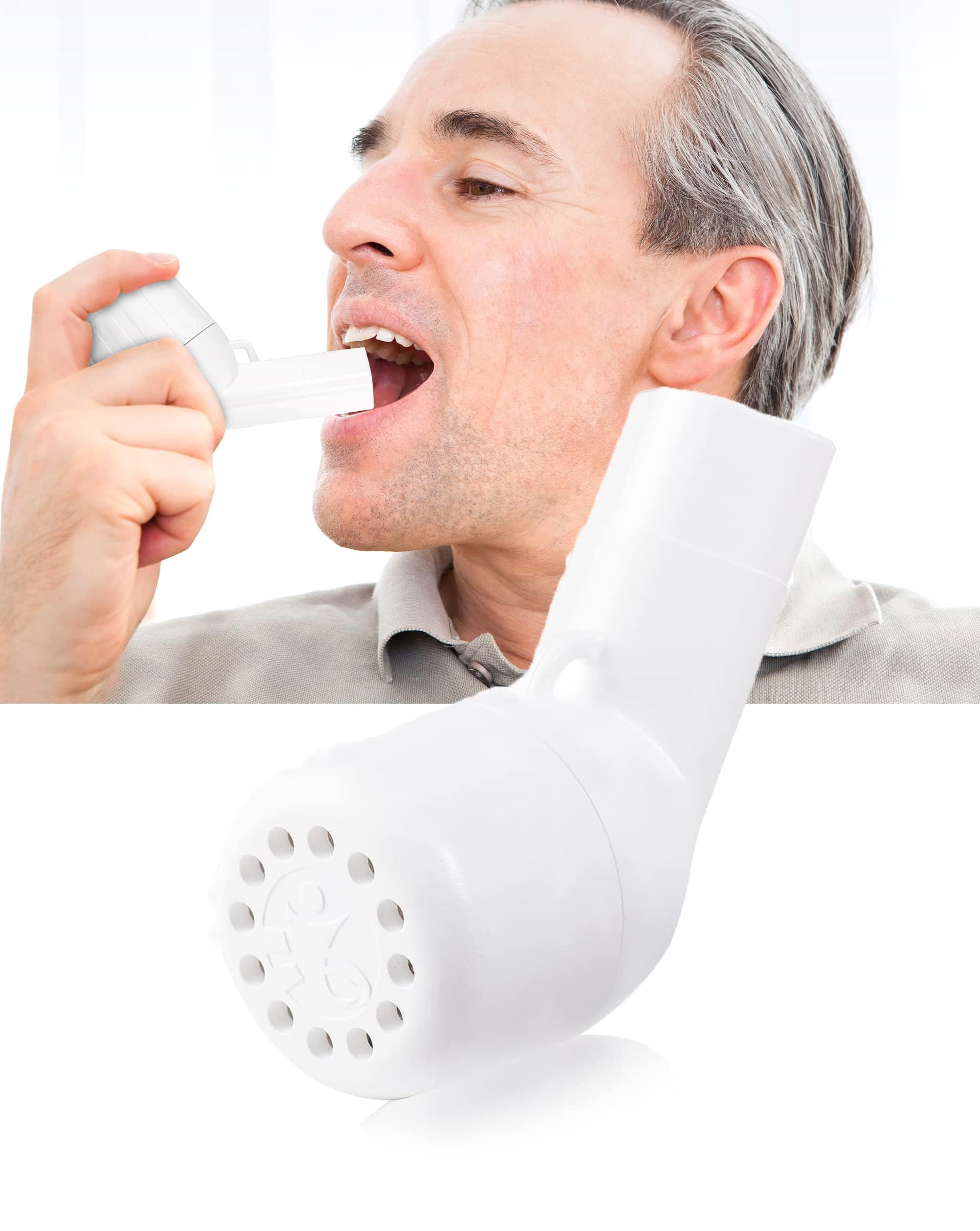 MAKINGTEC Natural Lung Expansion, Mucus Removal Device, Handheld Breathing Trainers- OPEP Therapy, Helps Open Airways, Remove Mucus Effectively. Stronger Healthier Lungs and Airway