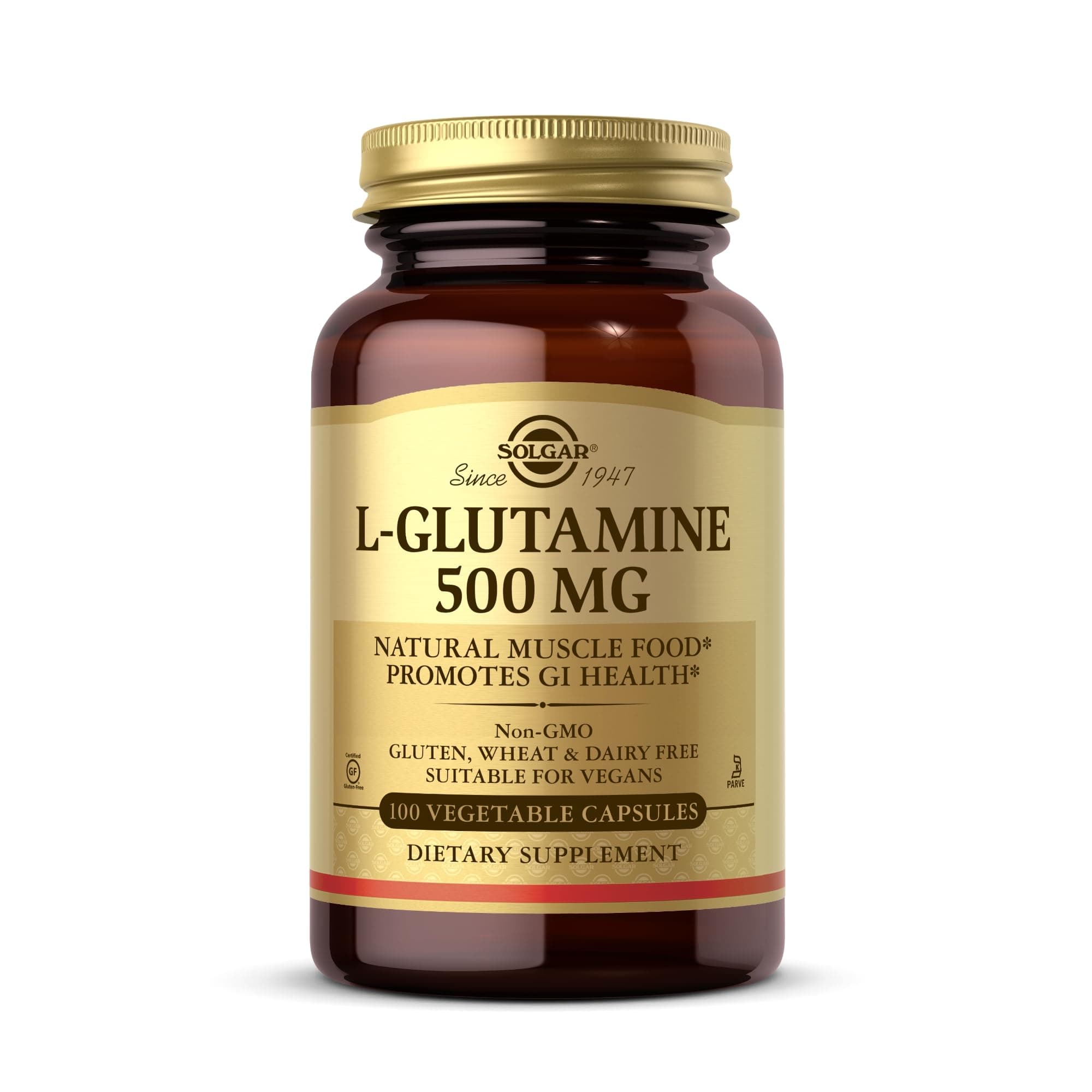 Solgar L-Glutamine, 500 mg - 100 Capsules