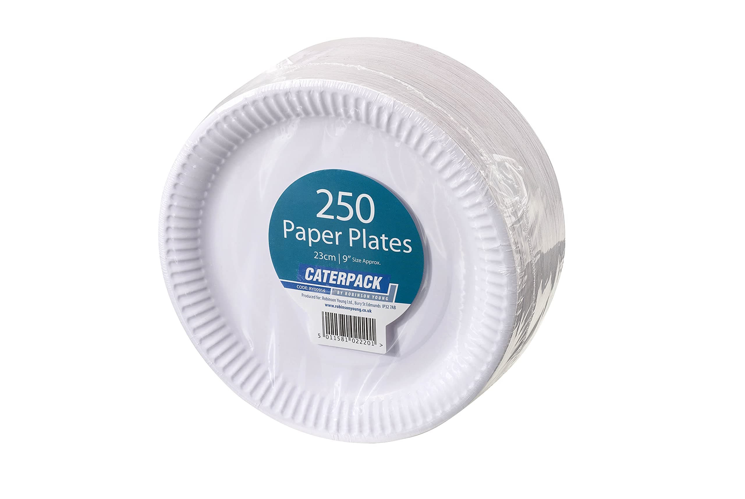 Caterpack by Robinson Young Plates 23cm White 250 pack