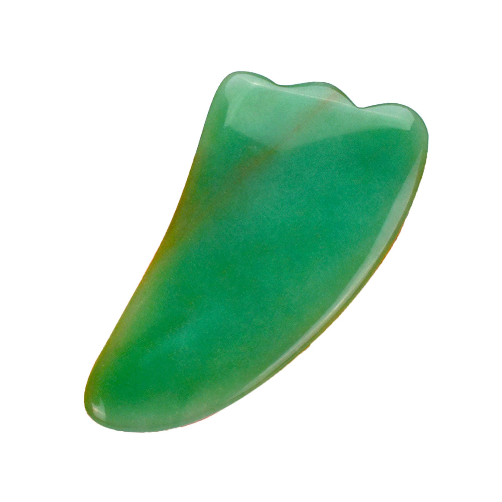 MoValues Jade Gua Sha Scraping Tool - Gua Sha Massage Tool for Scraping Facial and Body Skin Massage - Natural, Authentic, Ultra-Smooth Surface