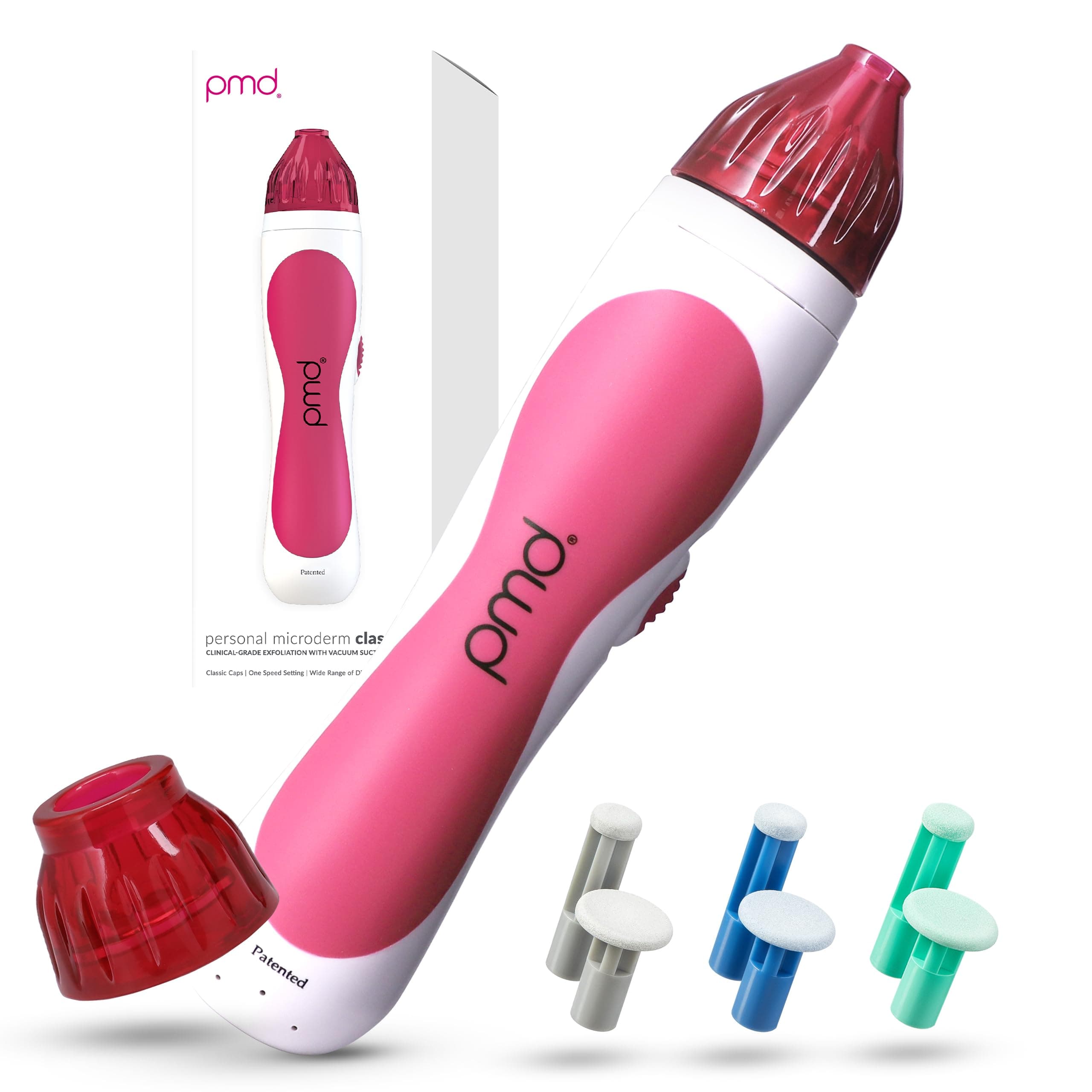 Pmd Personal Microderm Classic - At-Home Microdermabrasion Machine With Kit For Face & Body- Pink