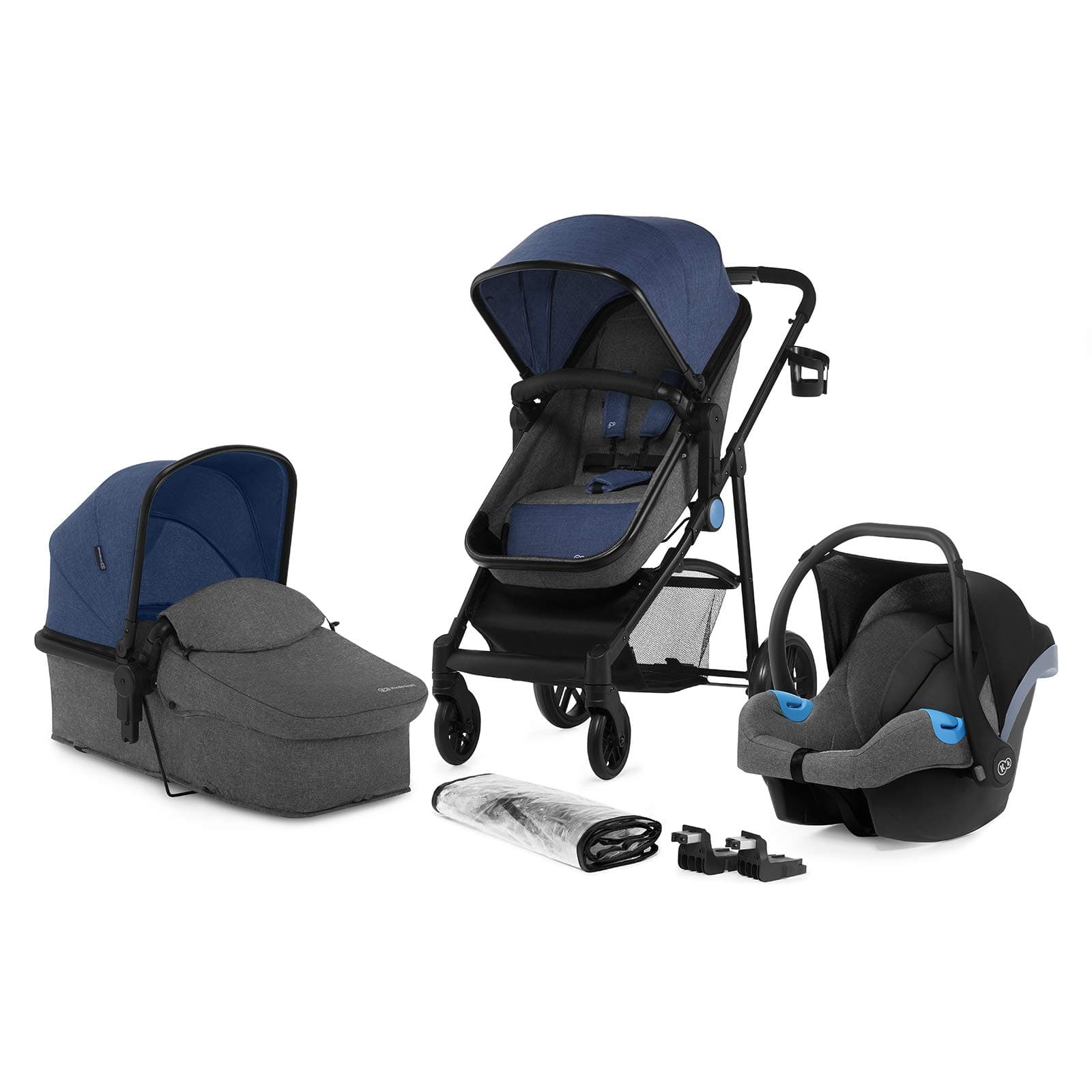 kk Kinderkraft - 3-in-1 Juli Stroller - Denim