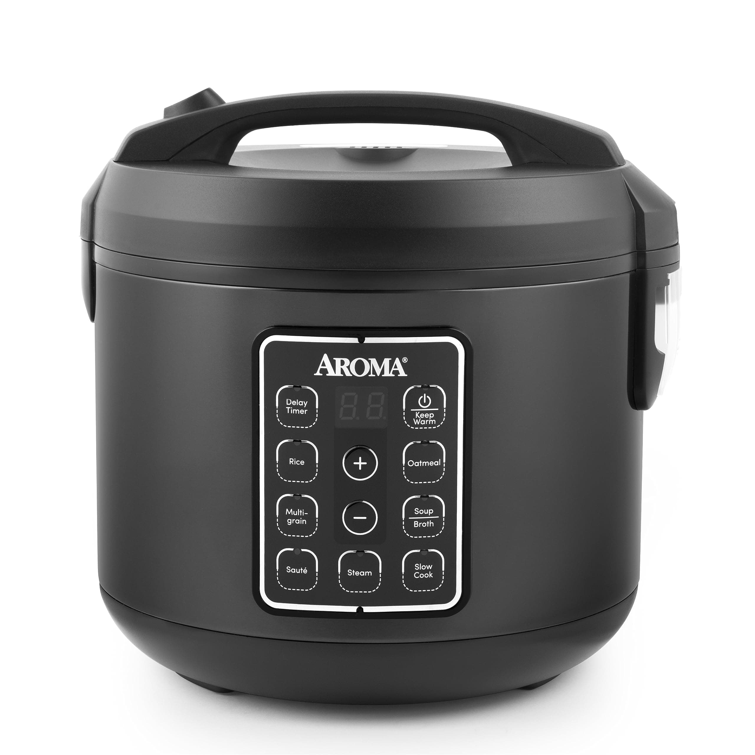 Digital Rice Cooker, Multicooker, 6-Cup (Uncooked) / 12-Cup (Cooked), Steamer, Slow Cooker, Oatmeal Cooker, Grain Cooker, Auto Keep Warm, 3 Qt, Black, ARC-966BD