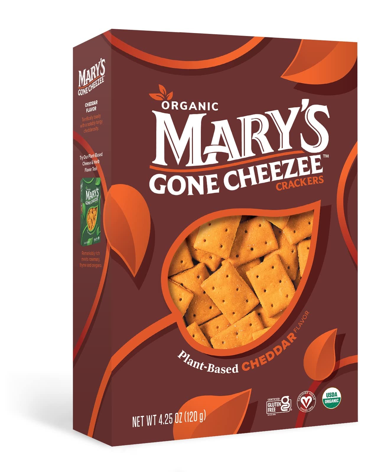Marys Gone Crackers Cheddar Cheezee Crackers 4.25 OZ