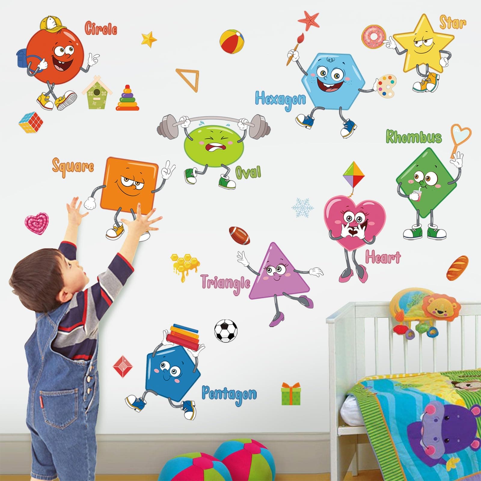Colorful Shapes Wall Stickers