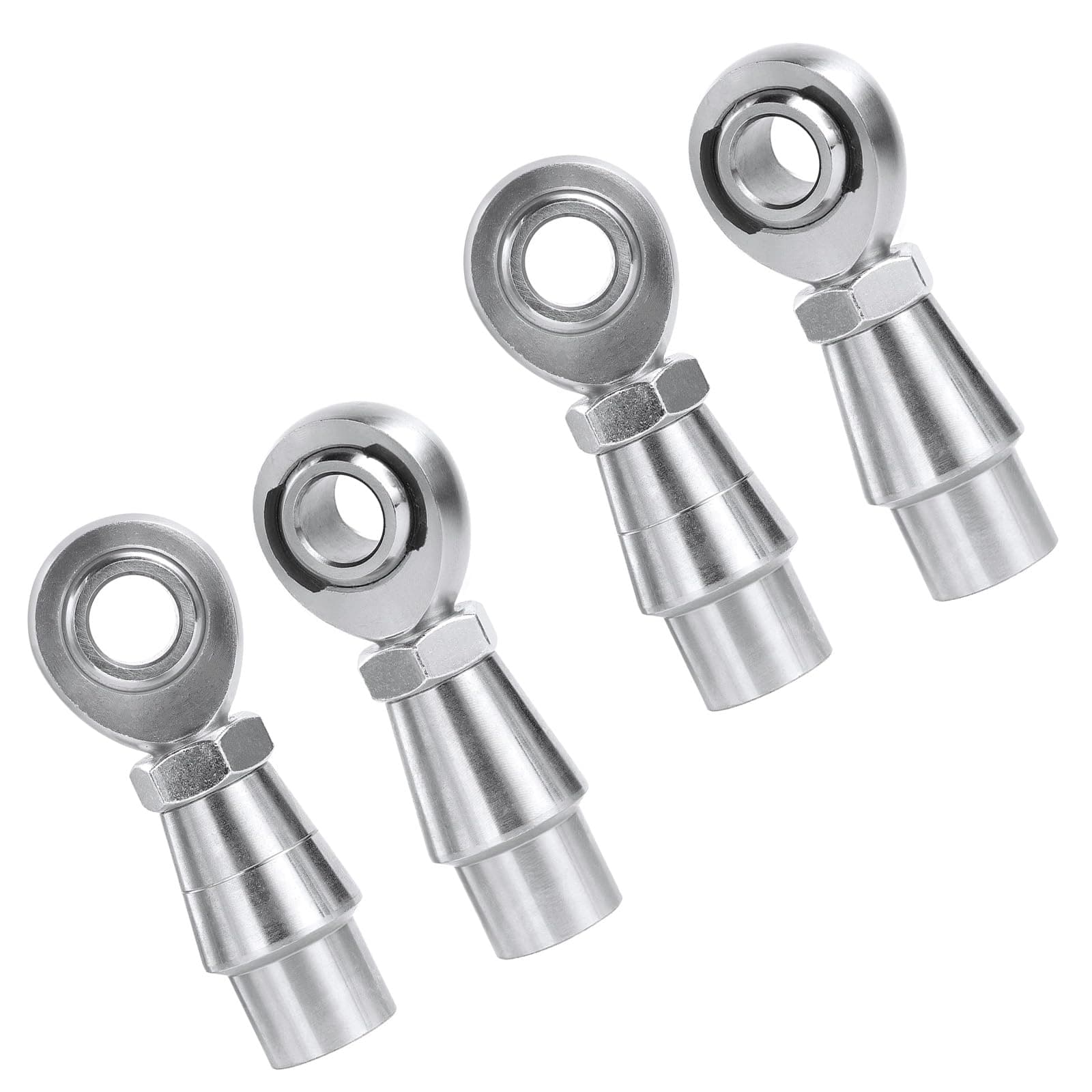 1/2” Heim Joints Kit, 0.5” Rod End Chromoly Joints Panhard Kit Right and Left Hand Thread with Jam Nut and Bung (2 Pair)