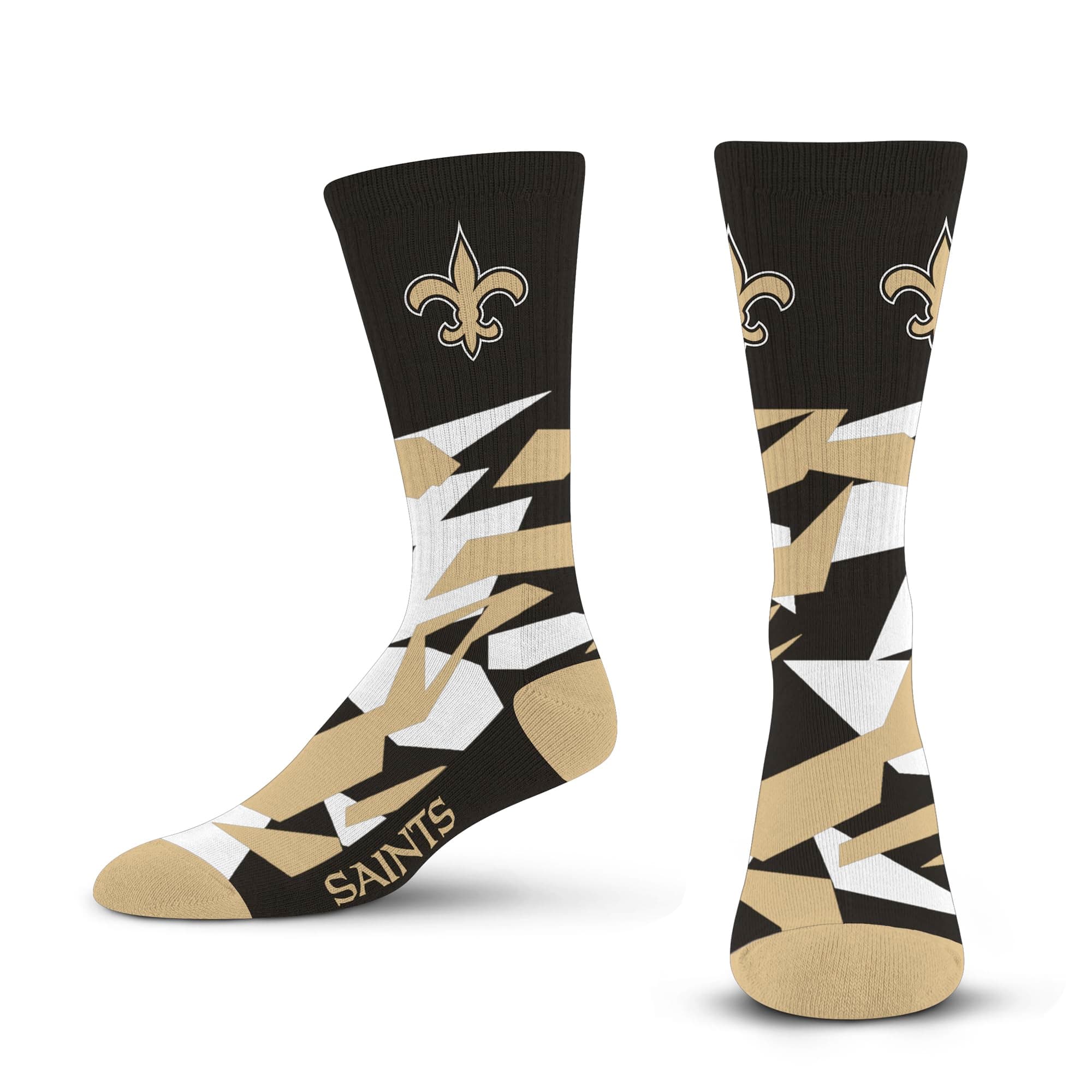 For Bare Feet Shattered Camo Crew Sock NFL