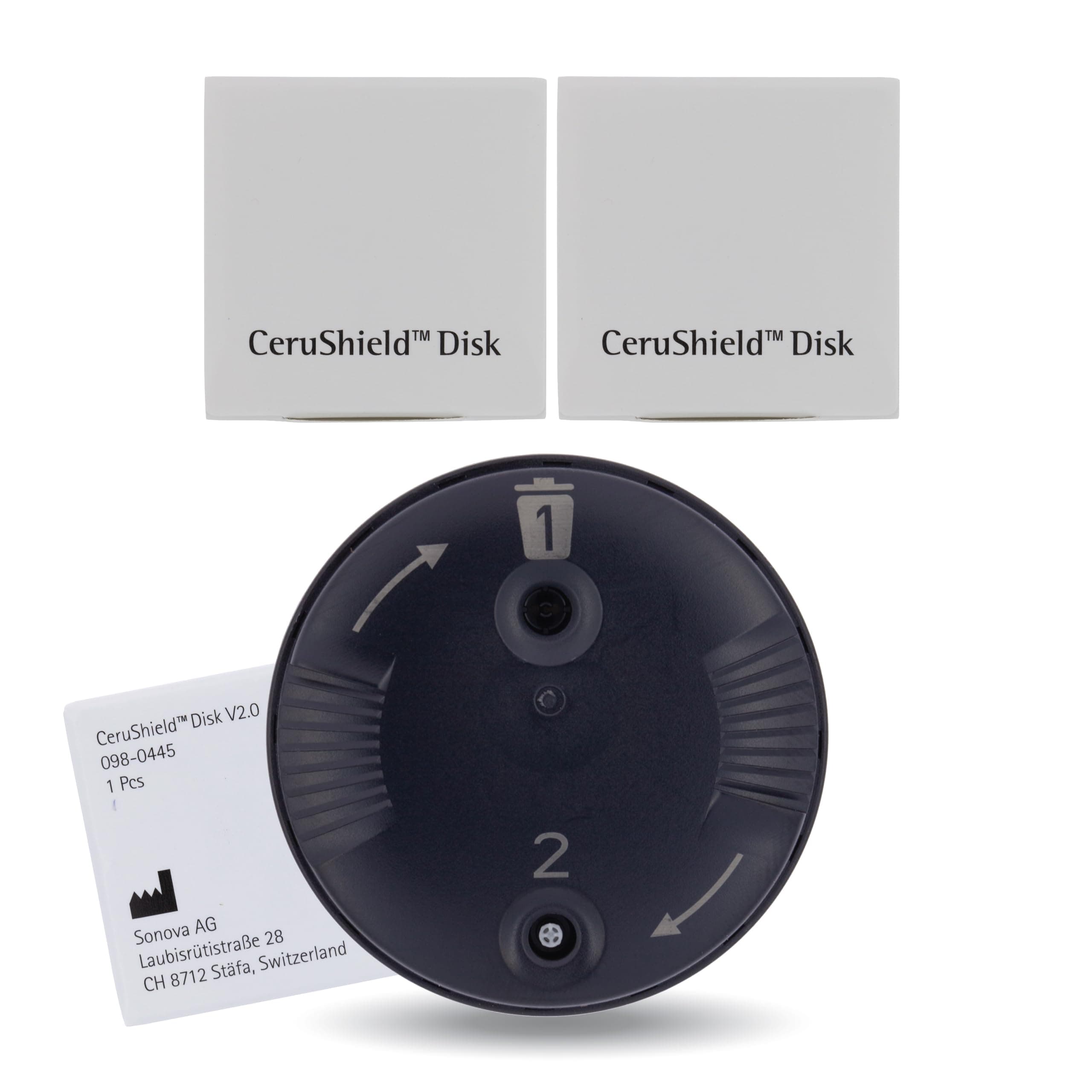 Cerushield Disk v2.0 098-0445, Wax Guards Filters Replacements, Accessories Compatible with Phonak Hearing Aid Audeo Marvel, Paradise, Lumity Hearing Aid only Using SDS 4.0 Receiver-2 pack/16 Filters