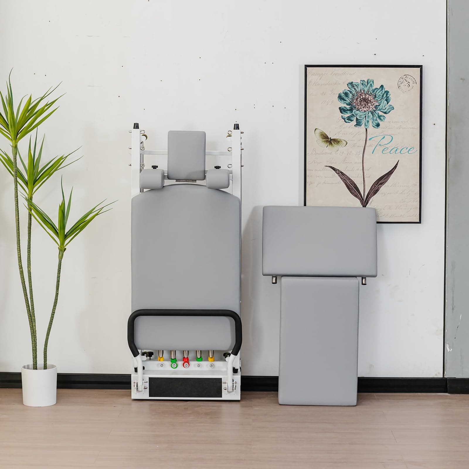 SwAcch Foldable Pilates Reformer Machine, Improve Core Strength and Balance, Improve Body Shape, Aluminum Foldable Pilates Machine Equipment for Home, Studio Workout