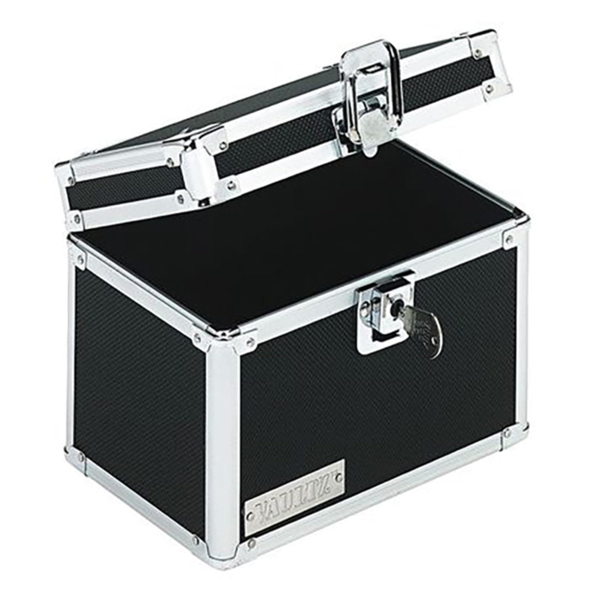 Locking 4 x 6 Index Card Box, Black (VZ01171)