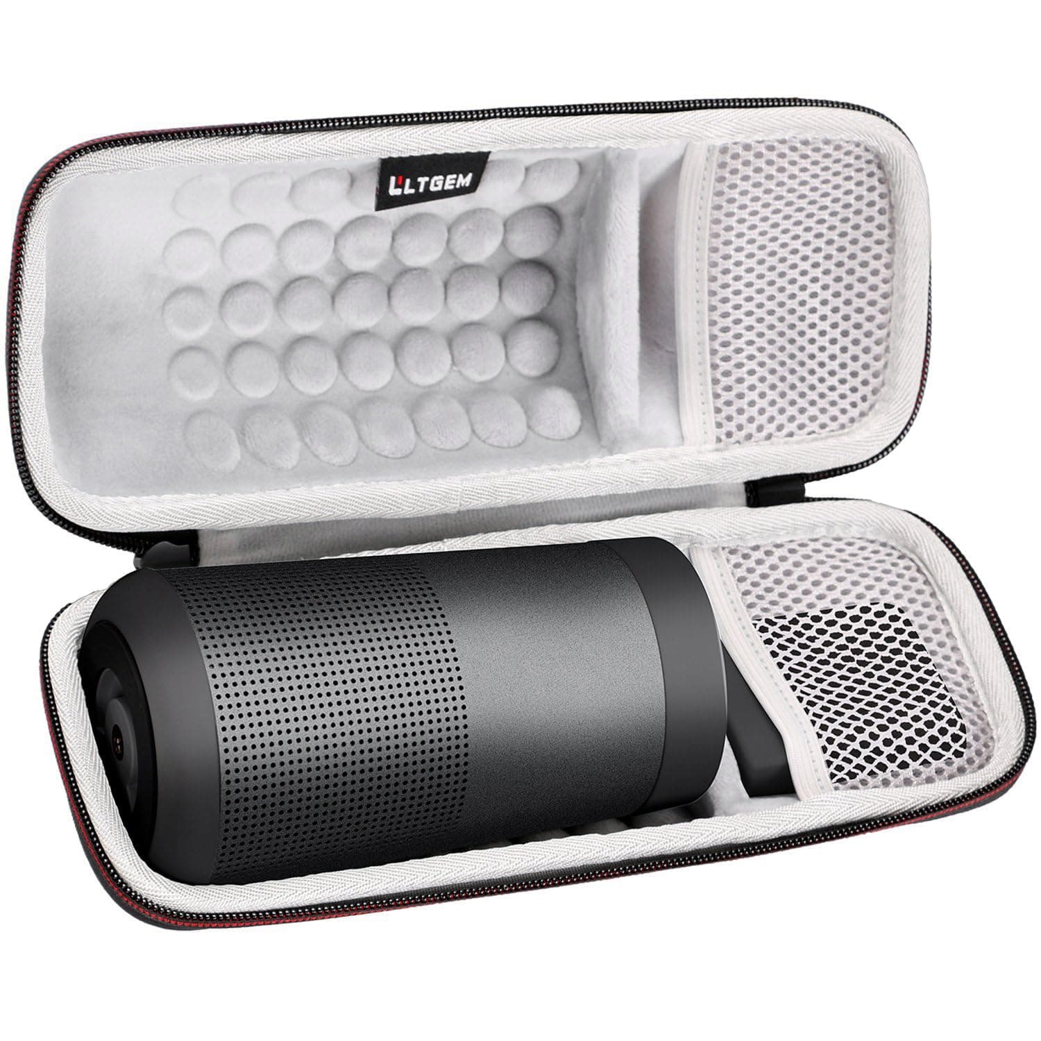 LTGEM EVA Hard Case for Bose SoundLink Revolve or Revolve (Series II) Bluetooth Speaker with Mesh Pocket-Black