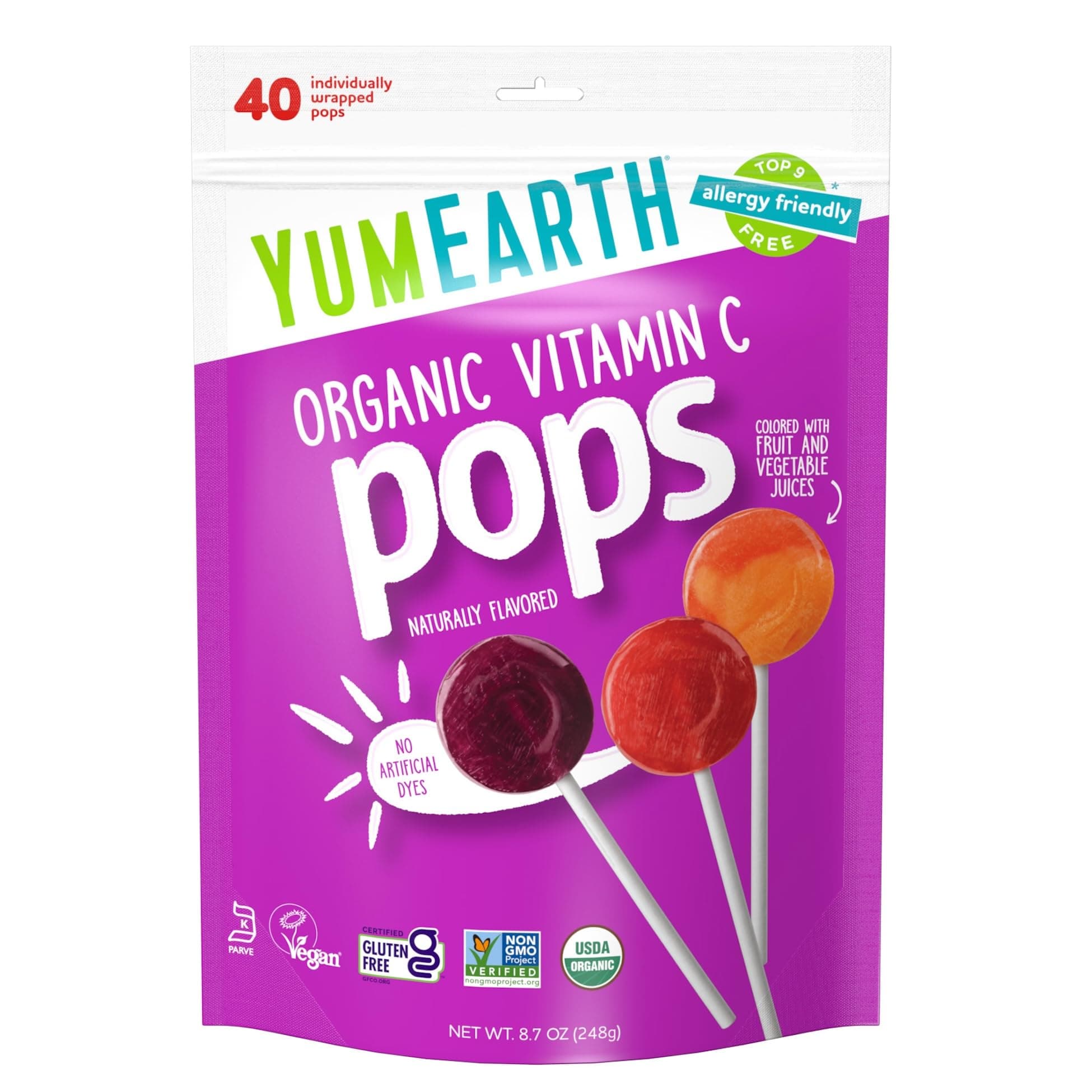 Organic Vitamin C Lollipops (40 Pieces)
