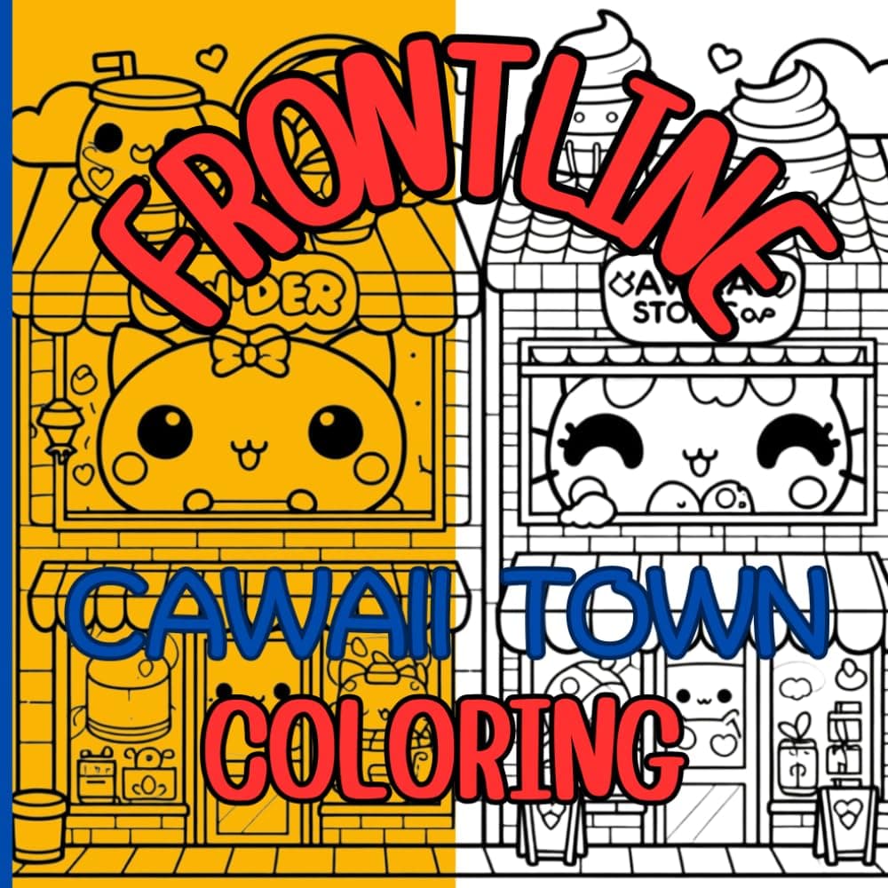 Frontline Cawaii Town Coloring: coloring book