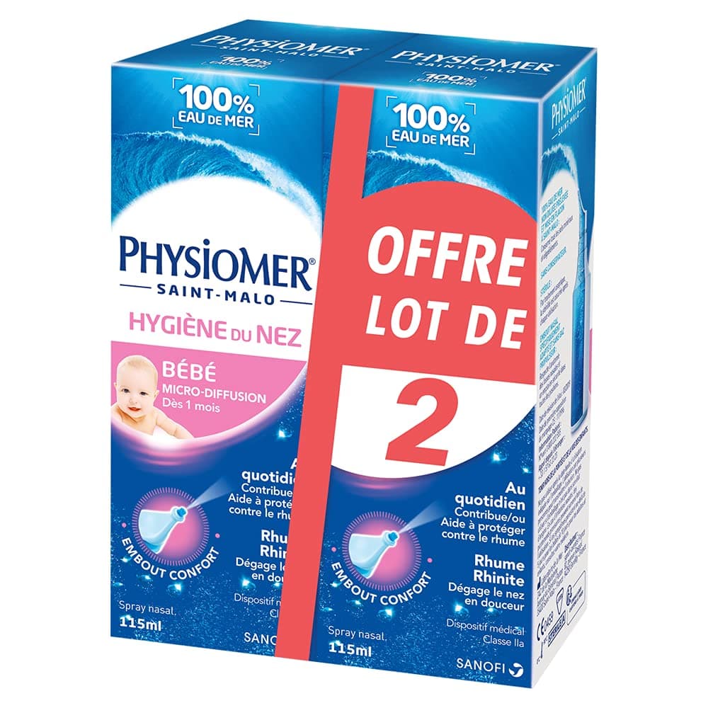 Physiomer Nasal Hygiene Baby Micro-Diffusion 2 x 115ml