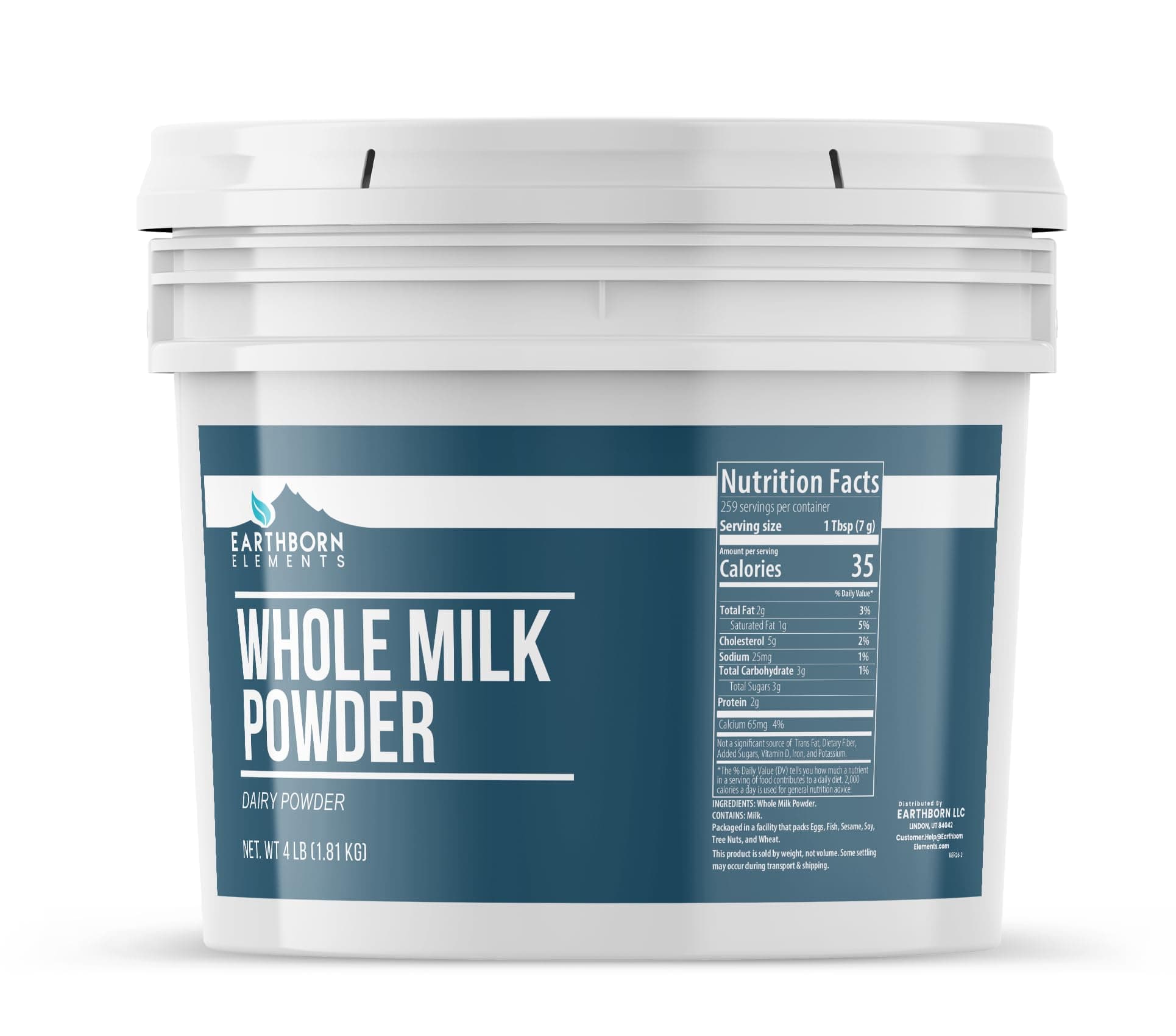 Whole Milk Powder 1 Gallon, Light Sweet Taste (64 Ounce)