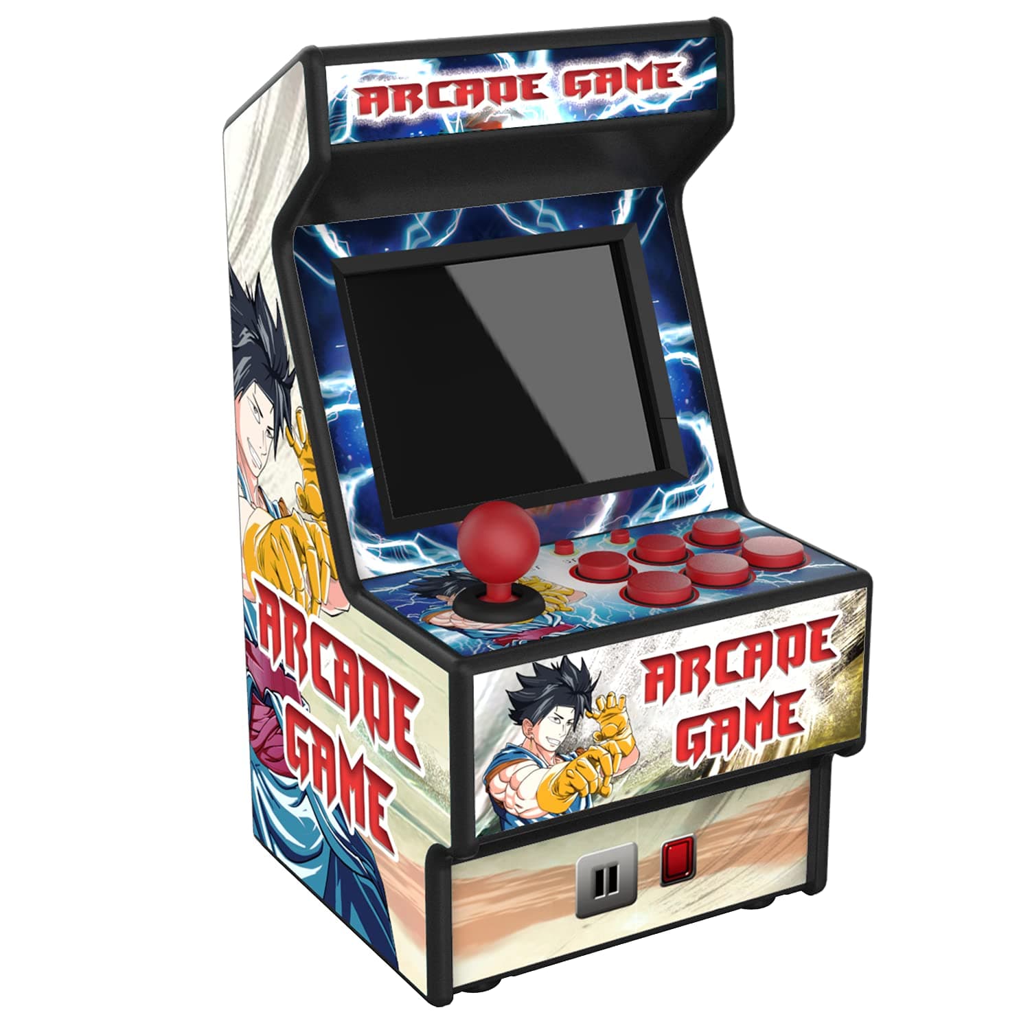 Mini Arcade Machine, Retro Gaming Console, Handheld Game Console with 156 Classic 16-Bit Video Games 2.8 Inch Color Display, Rechargeable Battery, Support for TV Output, Birthday Present for Children