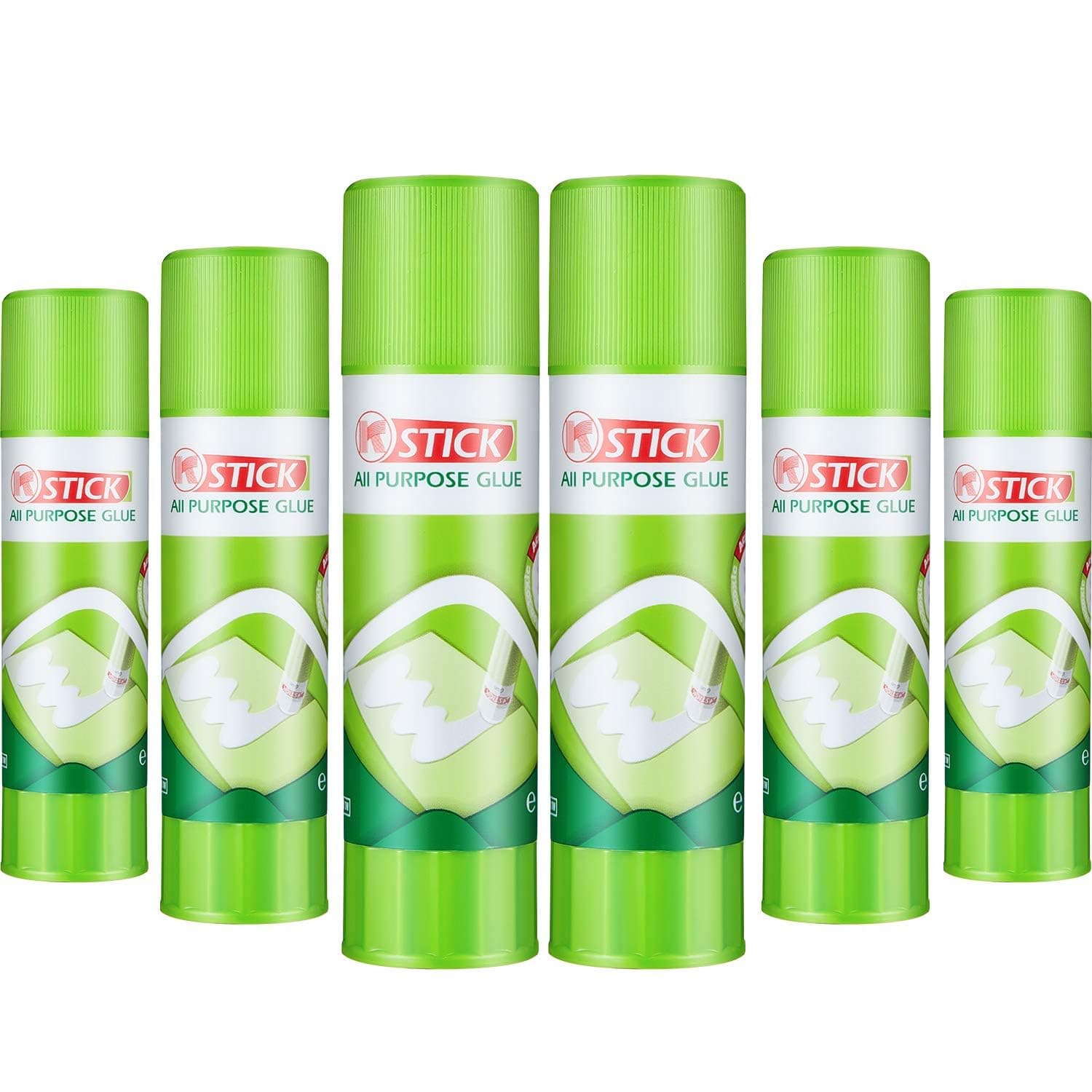 NALACAL 3D Printer Glue Sticks PVP Solid Glue Sticks, Perfect First Layer Adhesion, Washable, Non-Toxic, Reduce Warping, for 3D Printer Hot Bed Removing Printing Models, PLA, ABS, PETG (6 Pieces)