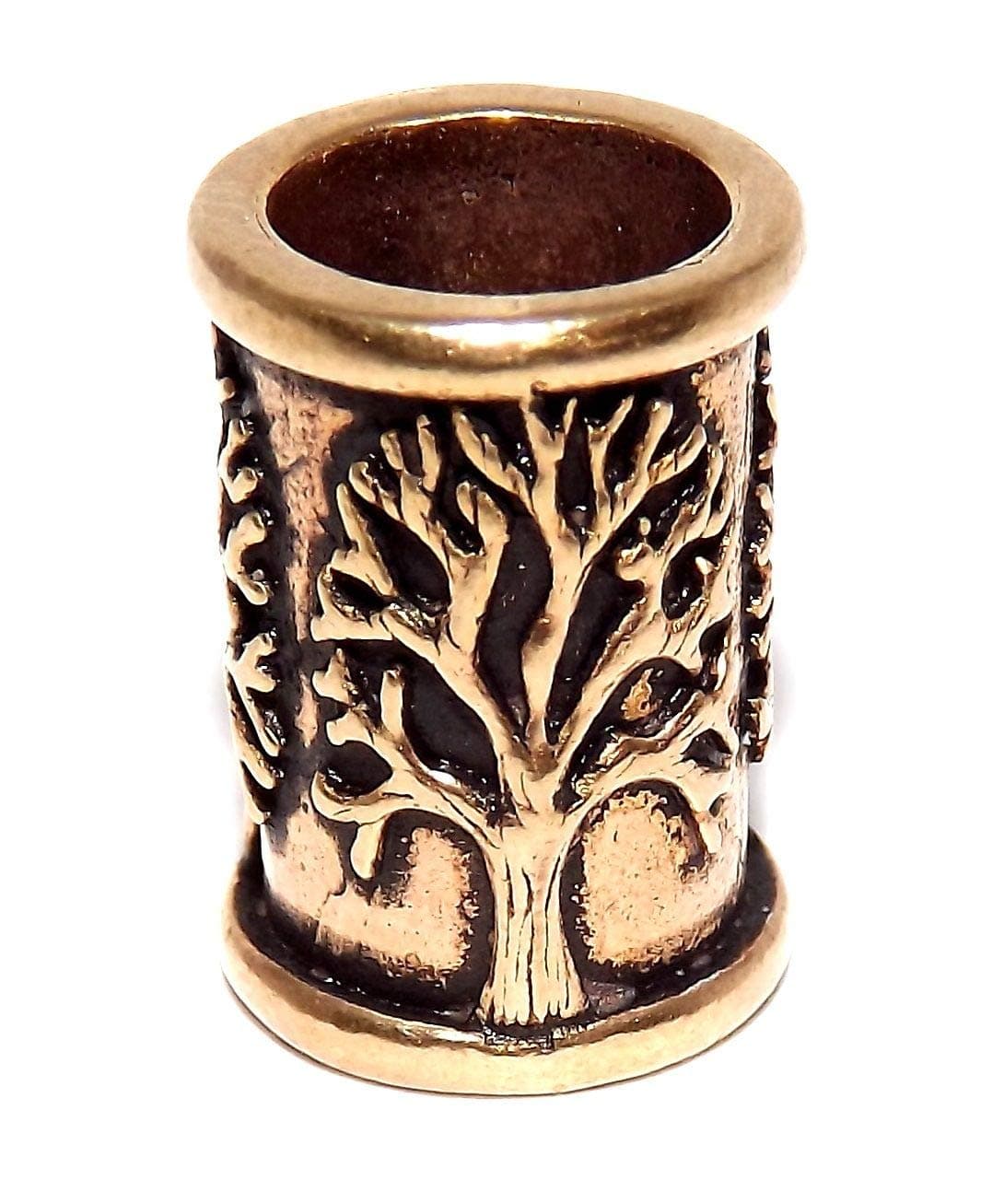 Bronze Tree of Life Beard Bead - 6mm