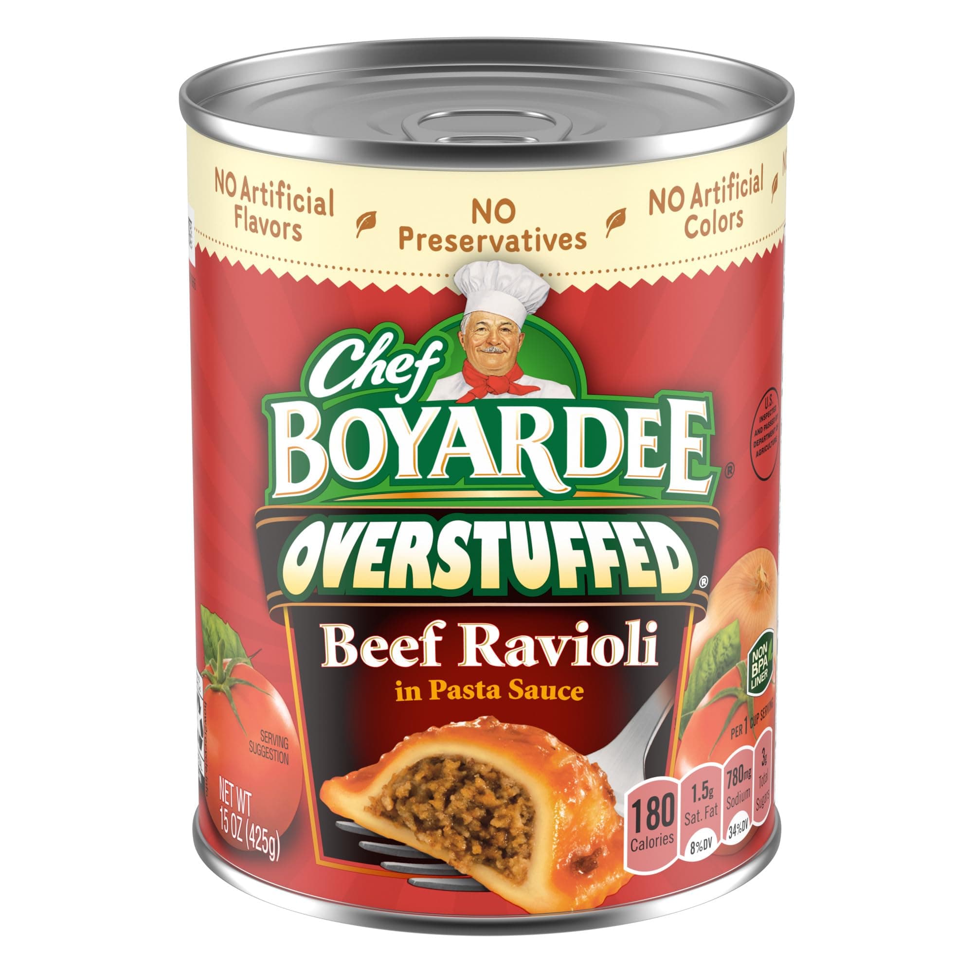 Overstuffed Beef Ravioli, 15 Oz Can