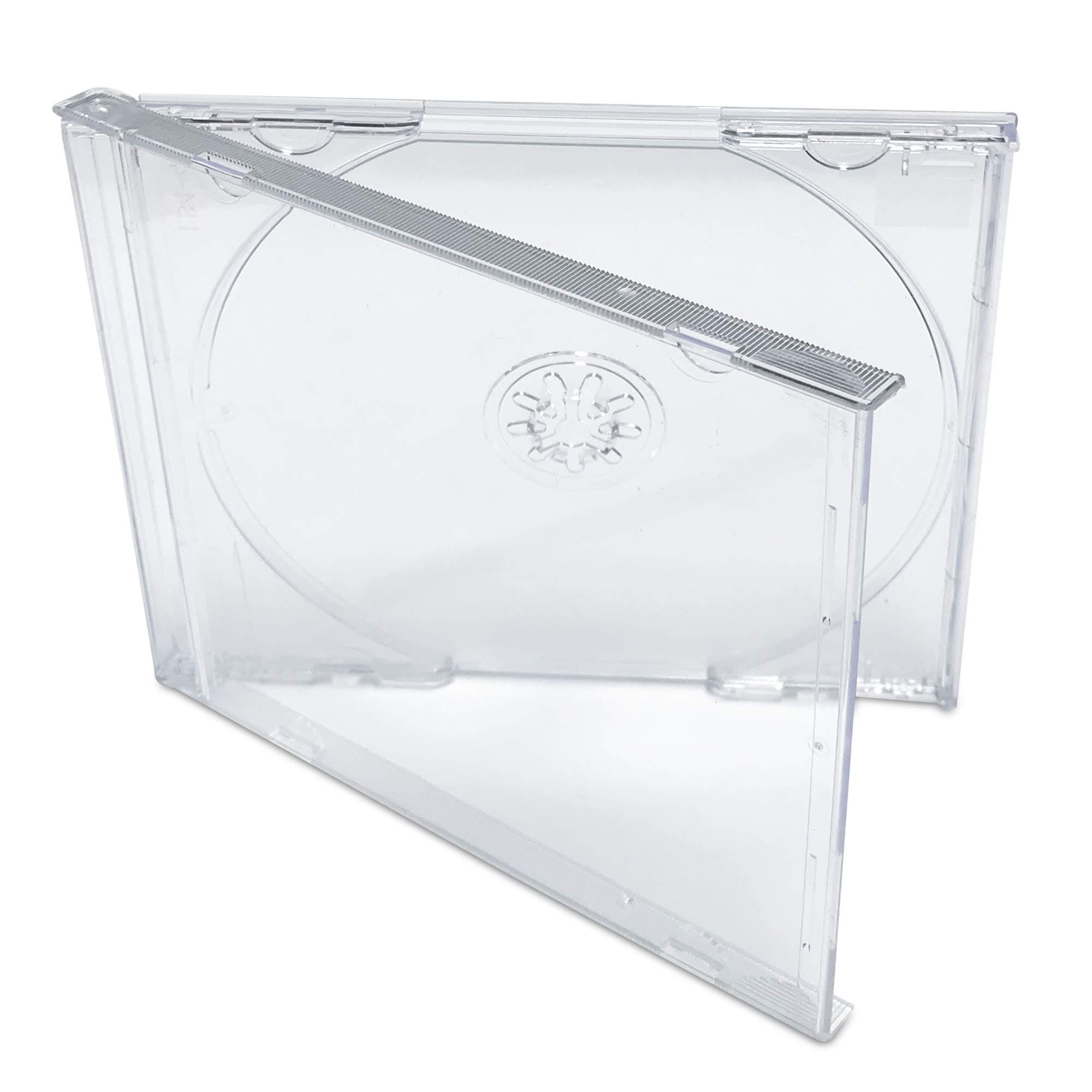 Premium Clear CD Jewel Cases - Standard Size, 50-Pack
