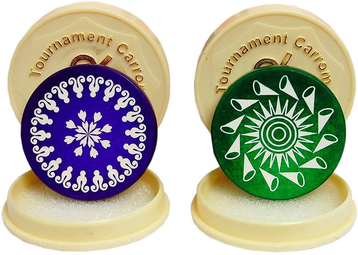 Standard Size Carrom Tournament Striker Combo - Smooth Surface, Excellent Re-Bounce, Carrom Striker for Professional Play, Ideal for Tournaments