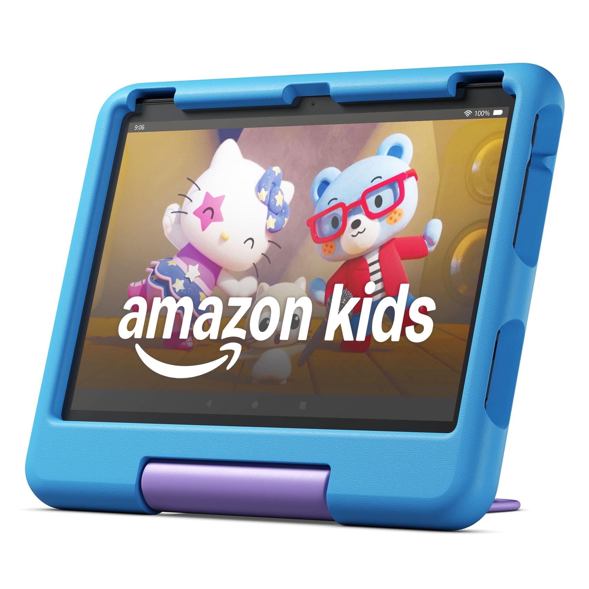 - Amazon Fire HD 10 Kids tablet (newest model) ages 3-7 | Bright 10.1" HD screen with included ad-free and exclusive content, robust parental controls, 13-hr battery, 32 GB, Blue