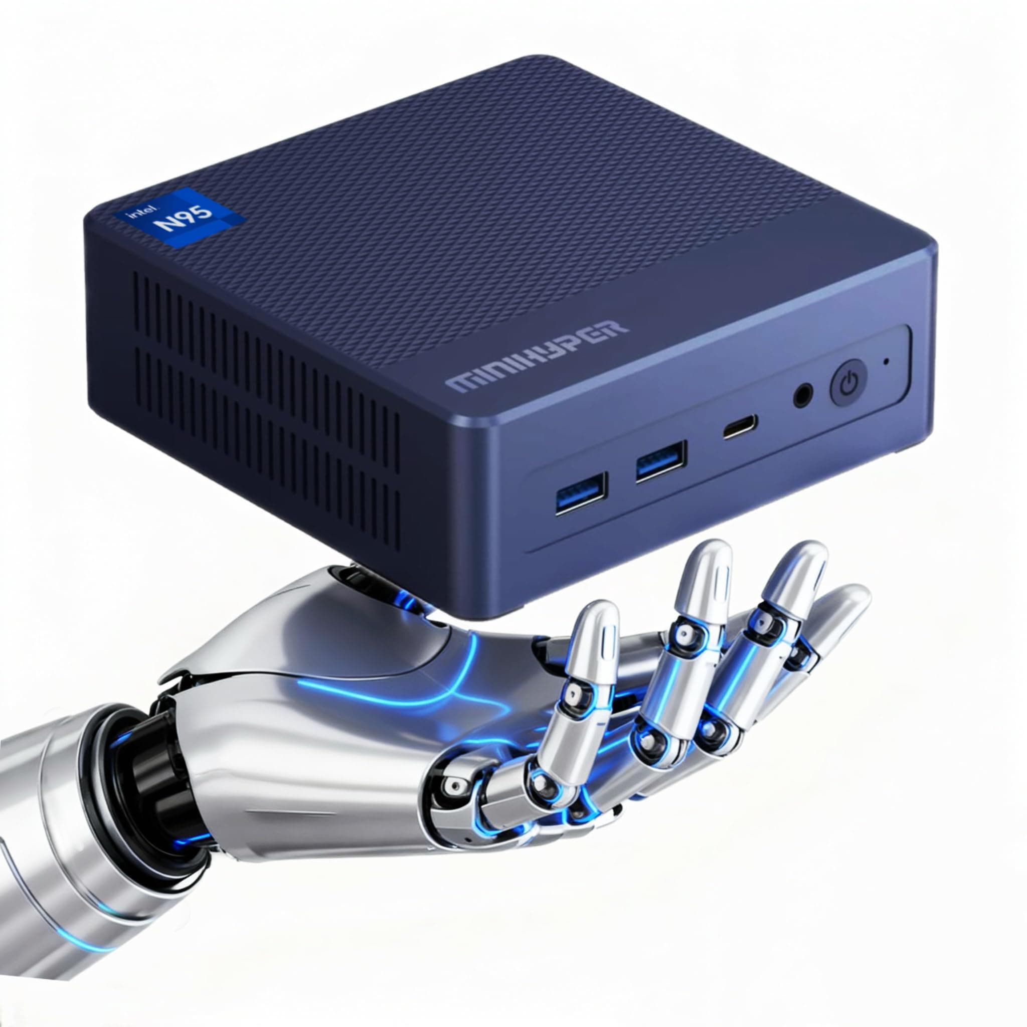 N95 Mini PC,Intel 12th (Beat N100, Up to 3.4Ghz) Mini Computer,16GB DDR4 RAM 512 SSD,USB3.2, Desktop Computer Support 4K UHD Dual HDMI BT5.1,Dual Band WiFi| VESA Mount | Home Office Business