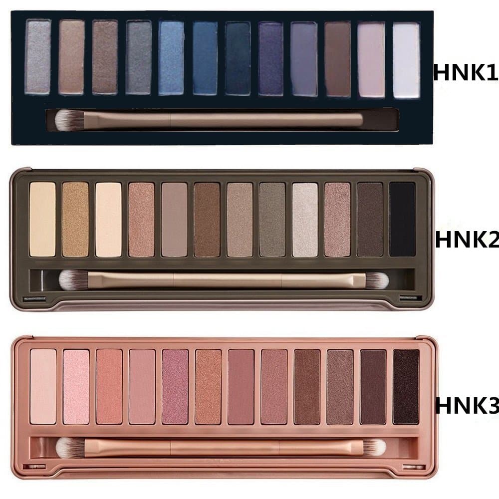 Onlylove 3pc/set Nk 1 2 3 Eyeshadow Nake 12 Colors Palette Eye Shadow Urban Nude Makeup Brush
