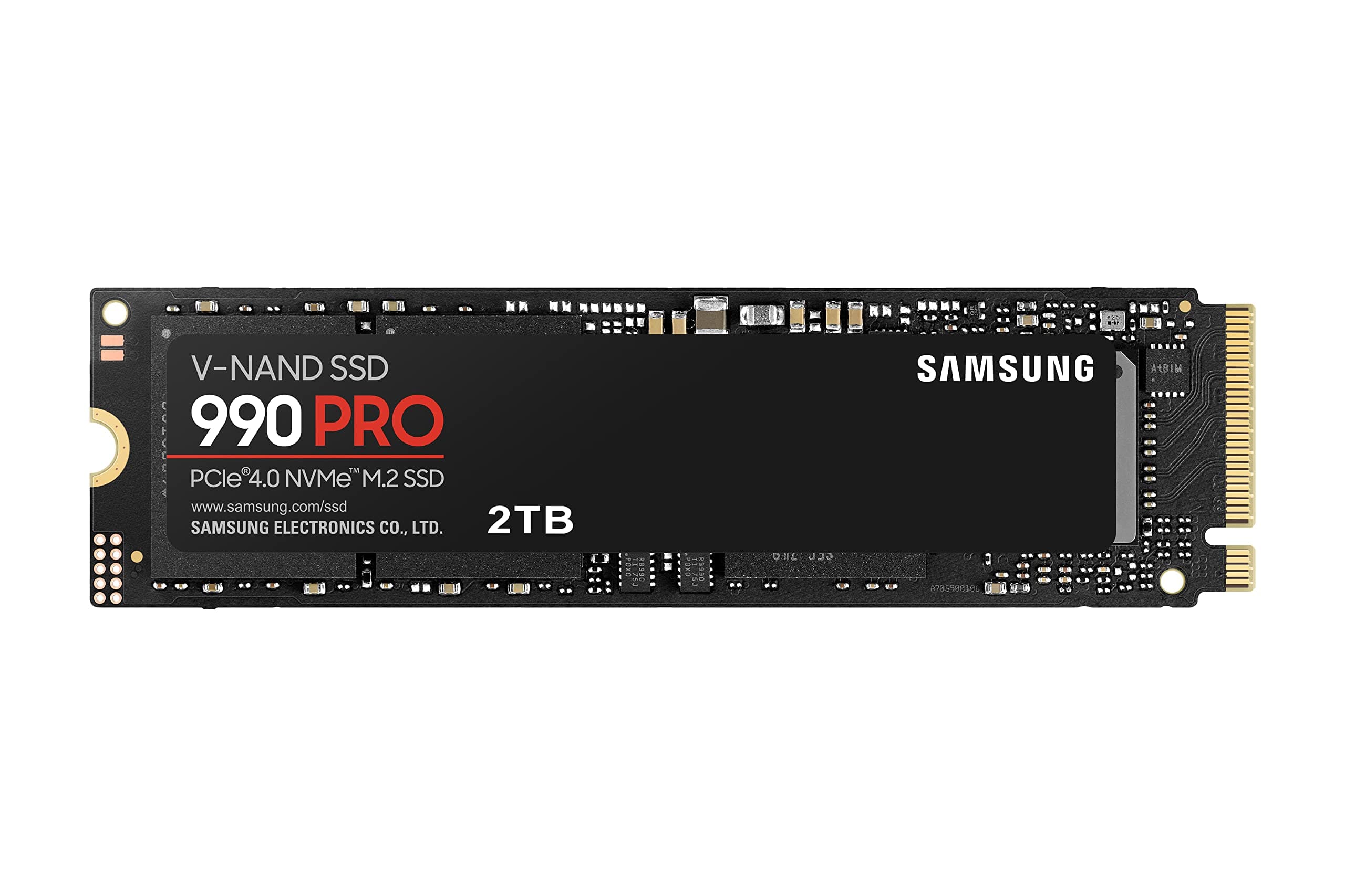 Samsung 990 PRO SSD 2TB PCIe 4.0 M.2 Internal SSD, Seq. Read Speeds Up to 7,450 MB/s for High End Computing, Gaming, Video Editing and Heavy Duty Workstations, MZ-V9P2T0BW
