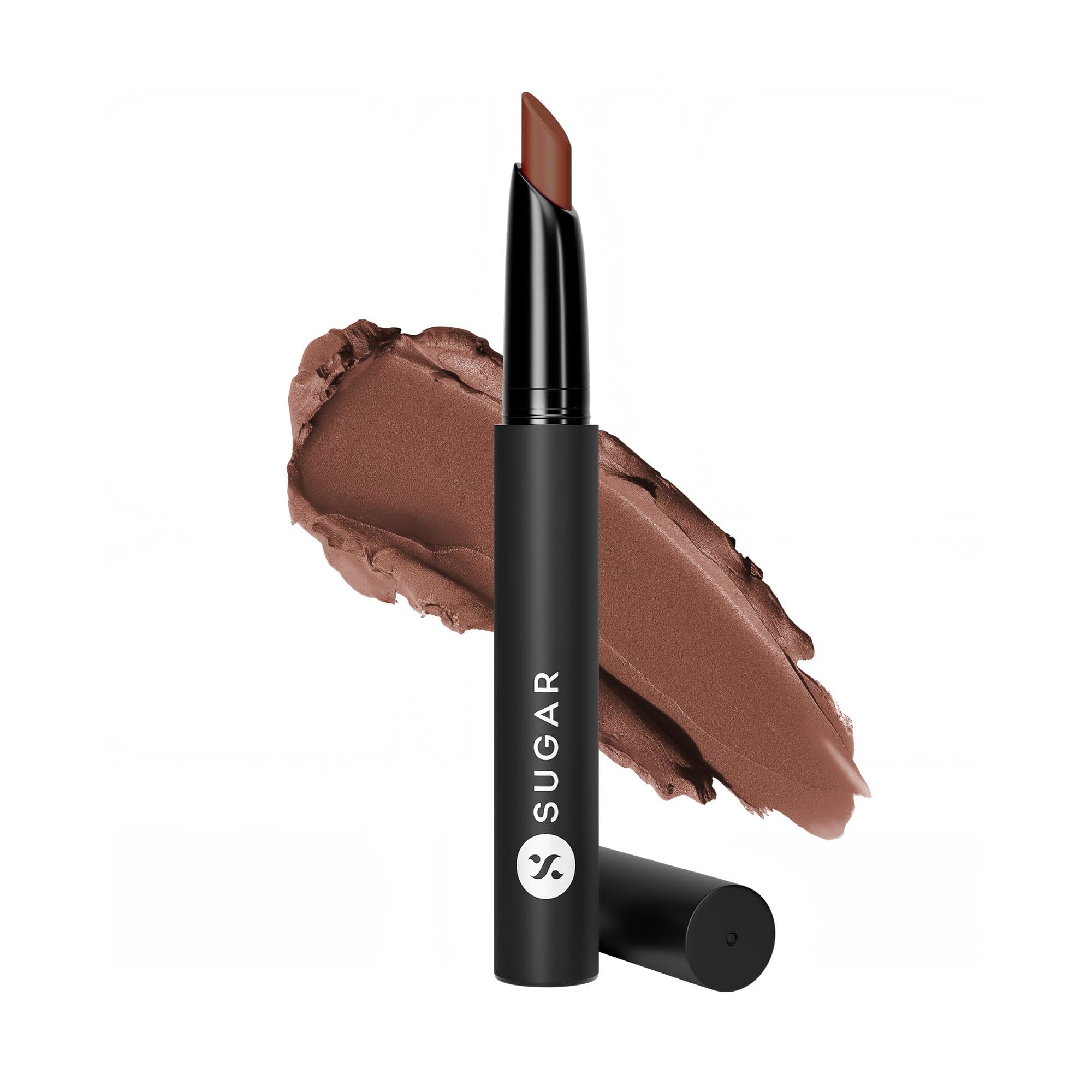 SUGAR Cosmetics - Matte Attack - Transferproof Lipstick - 14 Caffeine Bandit (Chocolate Brown, 2 gm)