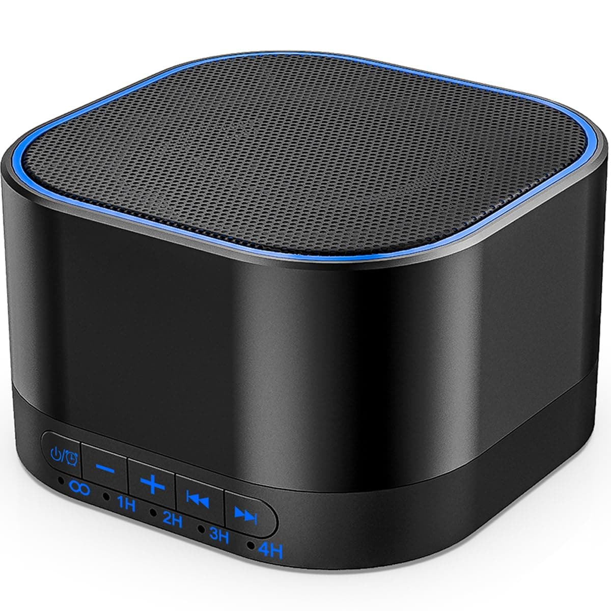 Magicteam Sound Machines White Noise Machine with 20 Non Looping Natural Soothing Sounds and Memory Function 32 Levels of Volume Powered by AC or USB and Sleep Sound Timer Therapy for Baby Kids Adults