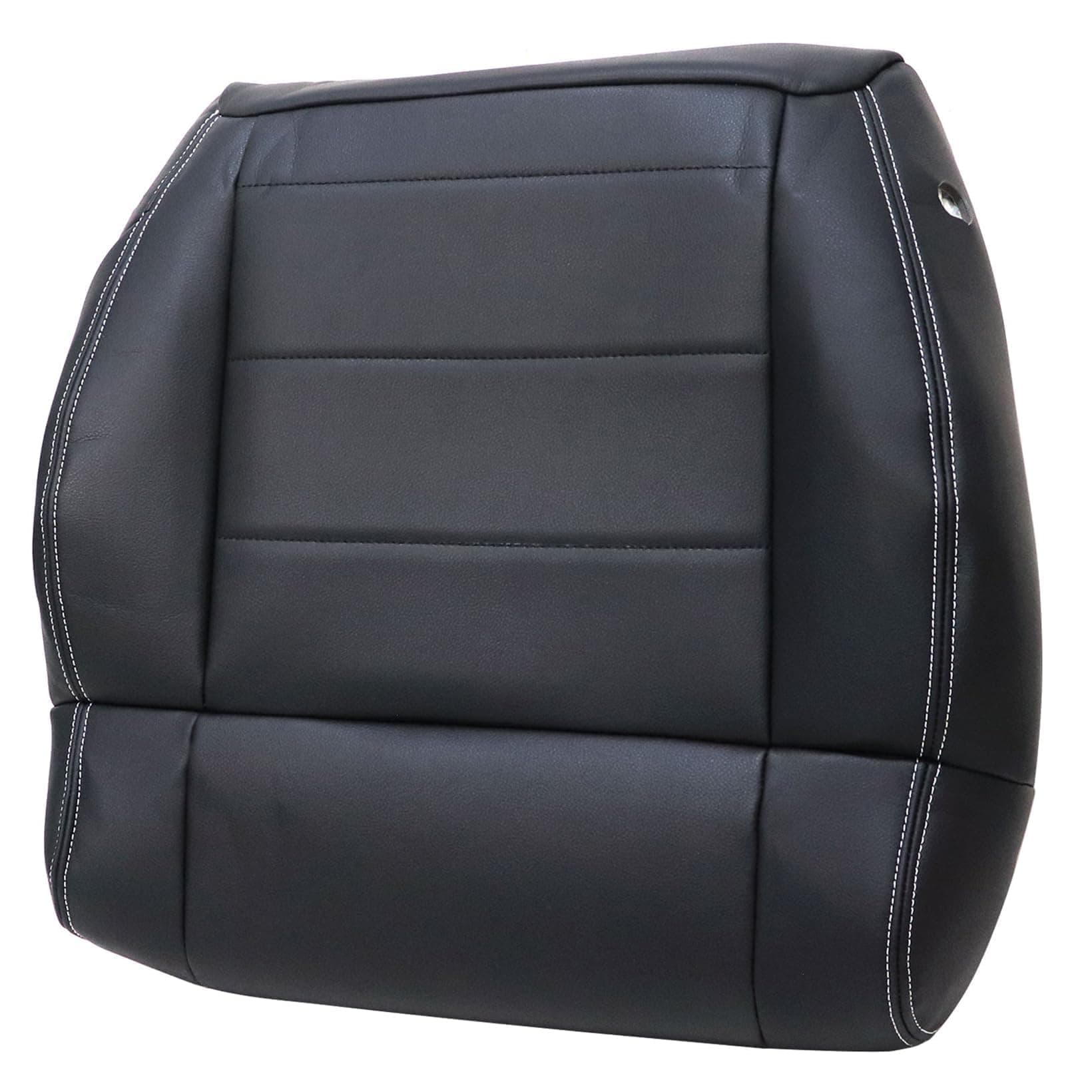NLQR Driver Side Bottom Replacement Seat Cover Black ALX9 Microfiber Leather Compatible with Jeep Wrangler Unlimited Sahara, Rubicon, Altitude, Sport, X-Sport, X-S, Islander, Mountain 2008-2012