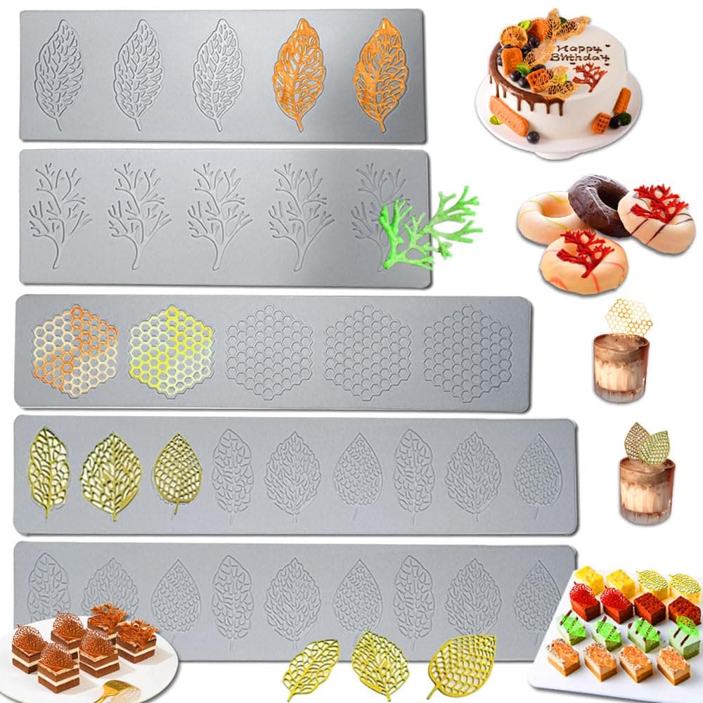 5PCS Leaf Molds Silicon