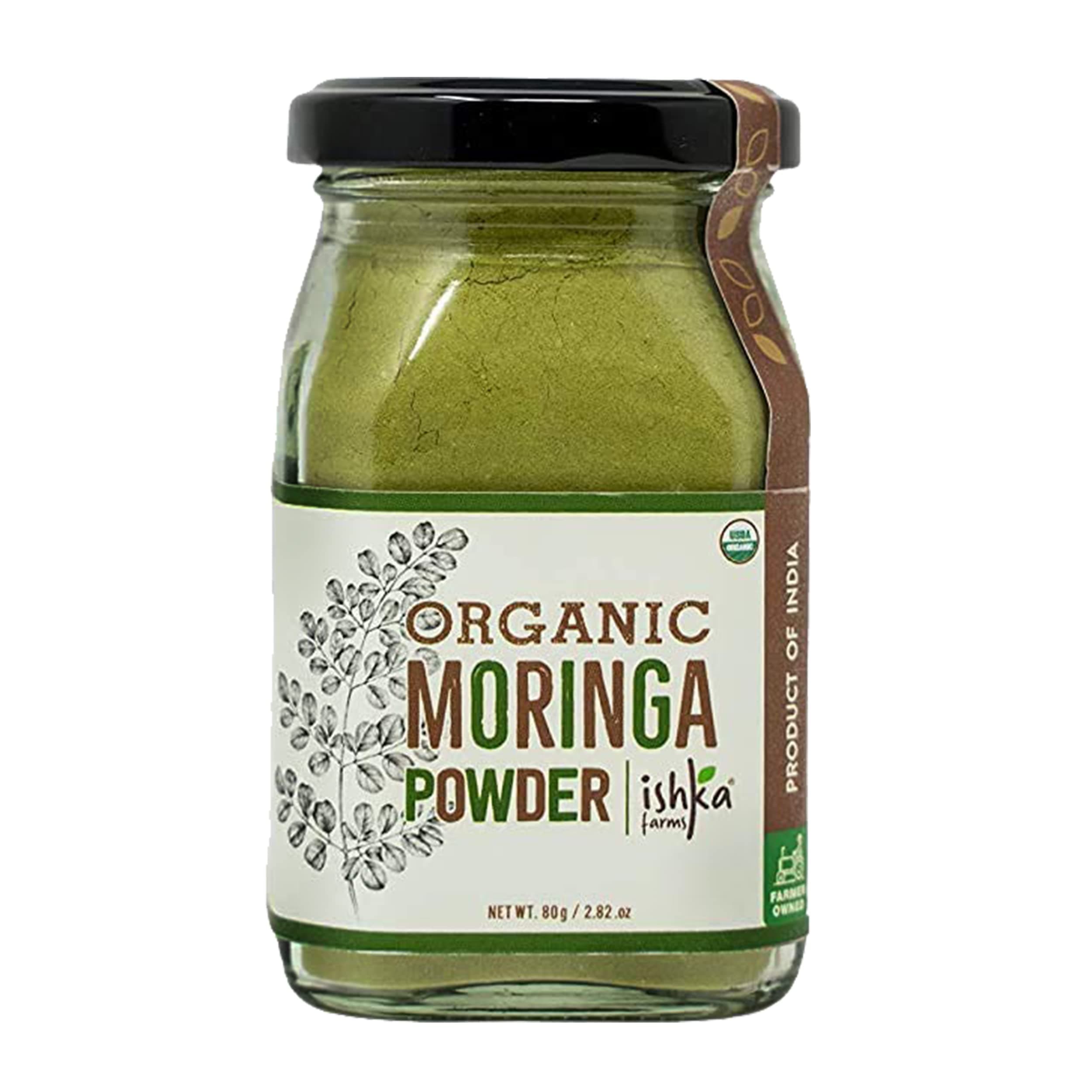 - Organic Moringa Powder - Moringa Olifera, Drumstick Leaf Powder, Rich Source of Multi-Vitamins and Antioxidants, Immunity Booster 80 g