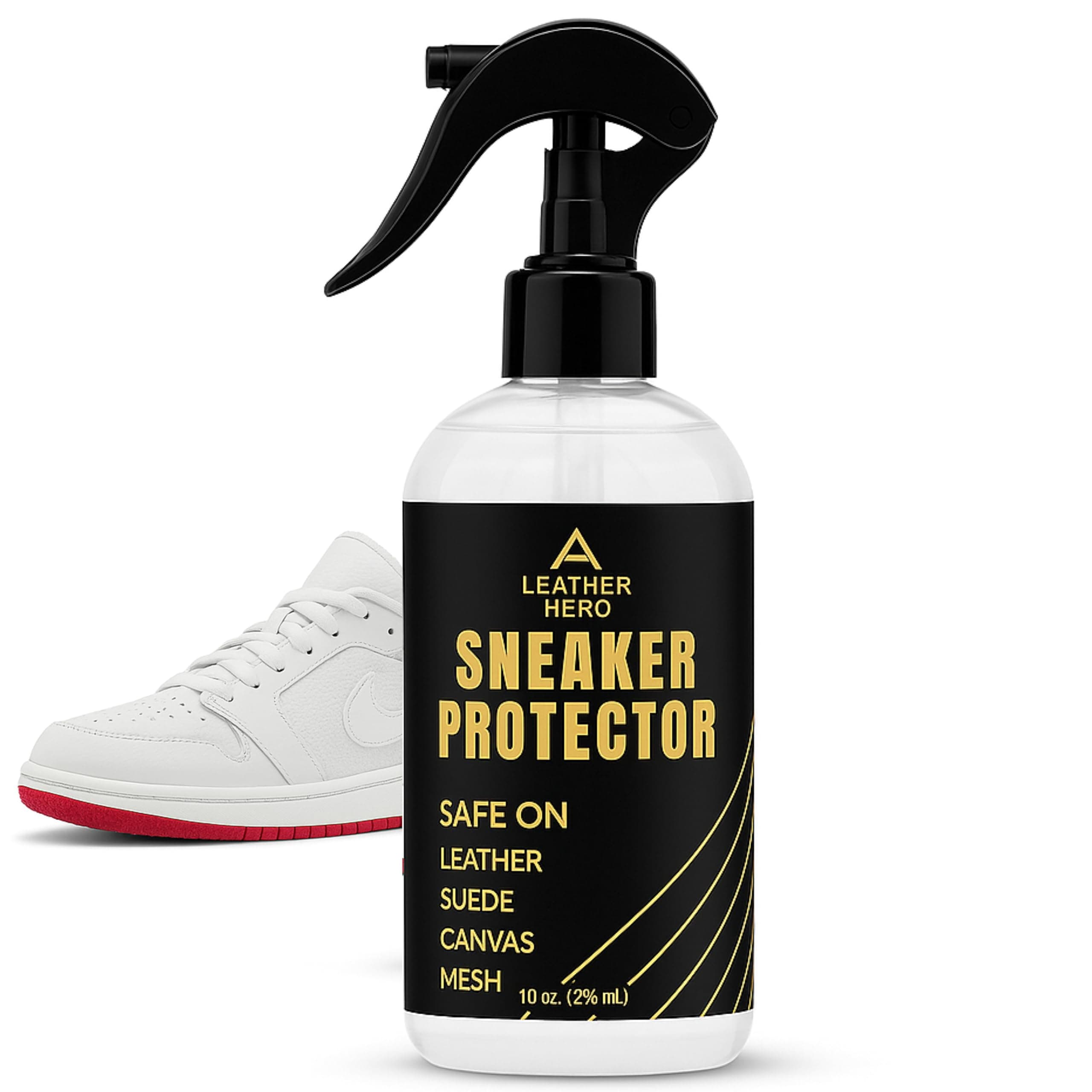 Sneaker Protector Spray - (10.6oz) Shoe Protector Waterproof Spray for Shoes(10oz) White Shoe Water and Stain Repellent Spray for Canvas, Mesh, Leather, & Vinyl